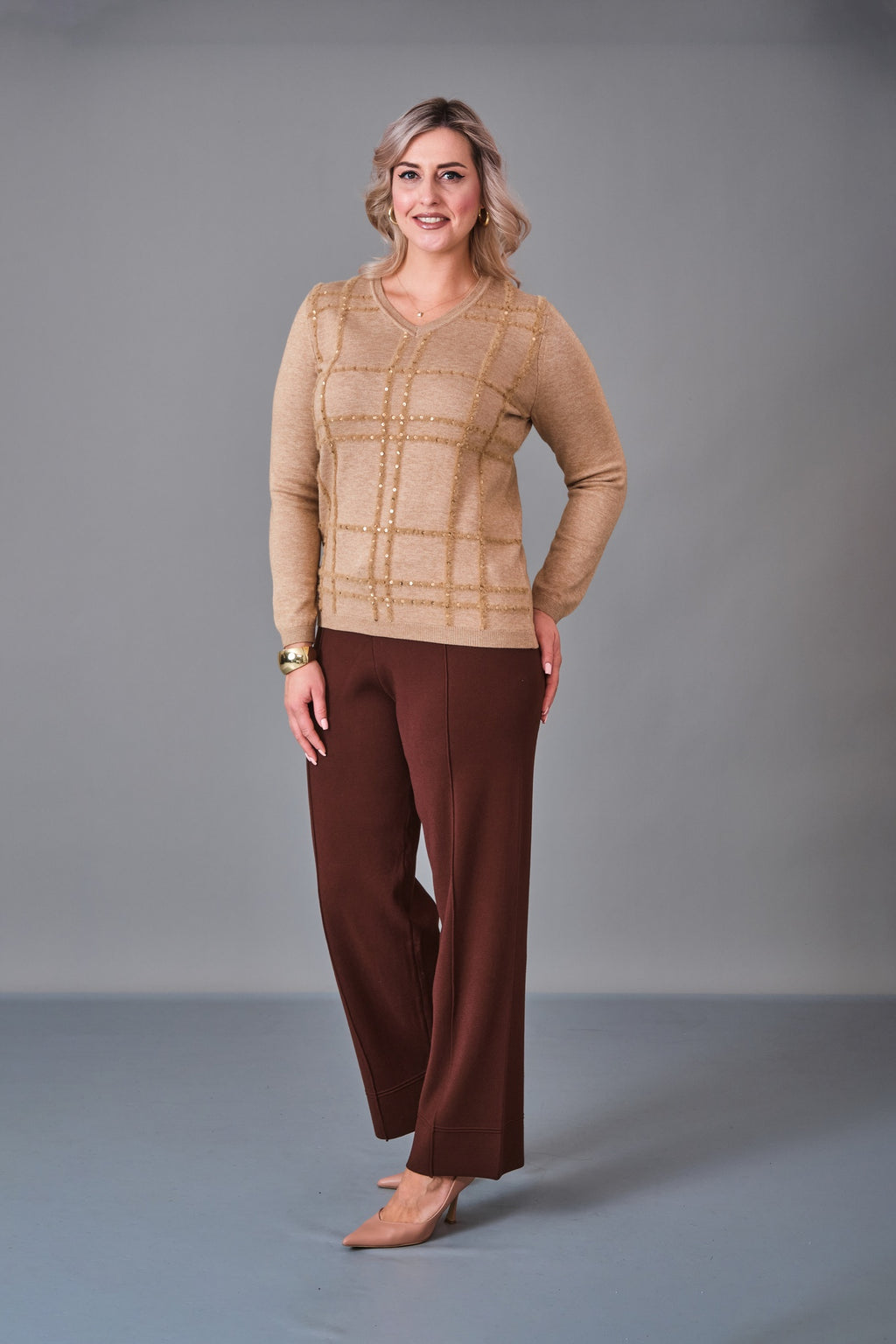 Xlife - Plus Size Blouse (XLF27K8033) - 8690200235061