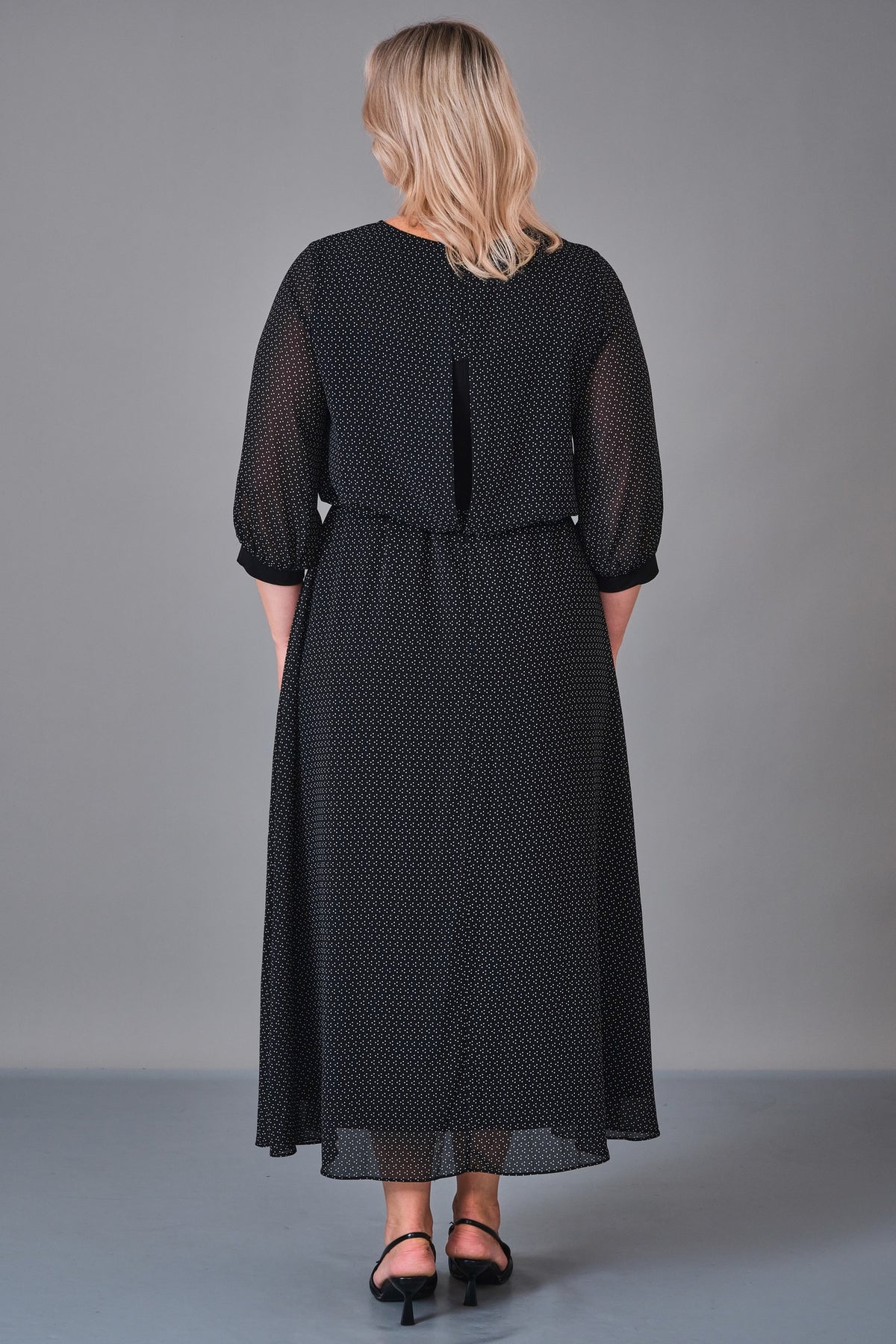 Chiffon Line - Plus Size Dress (CFL27K3516) - 8690200235344