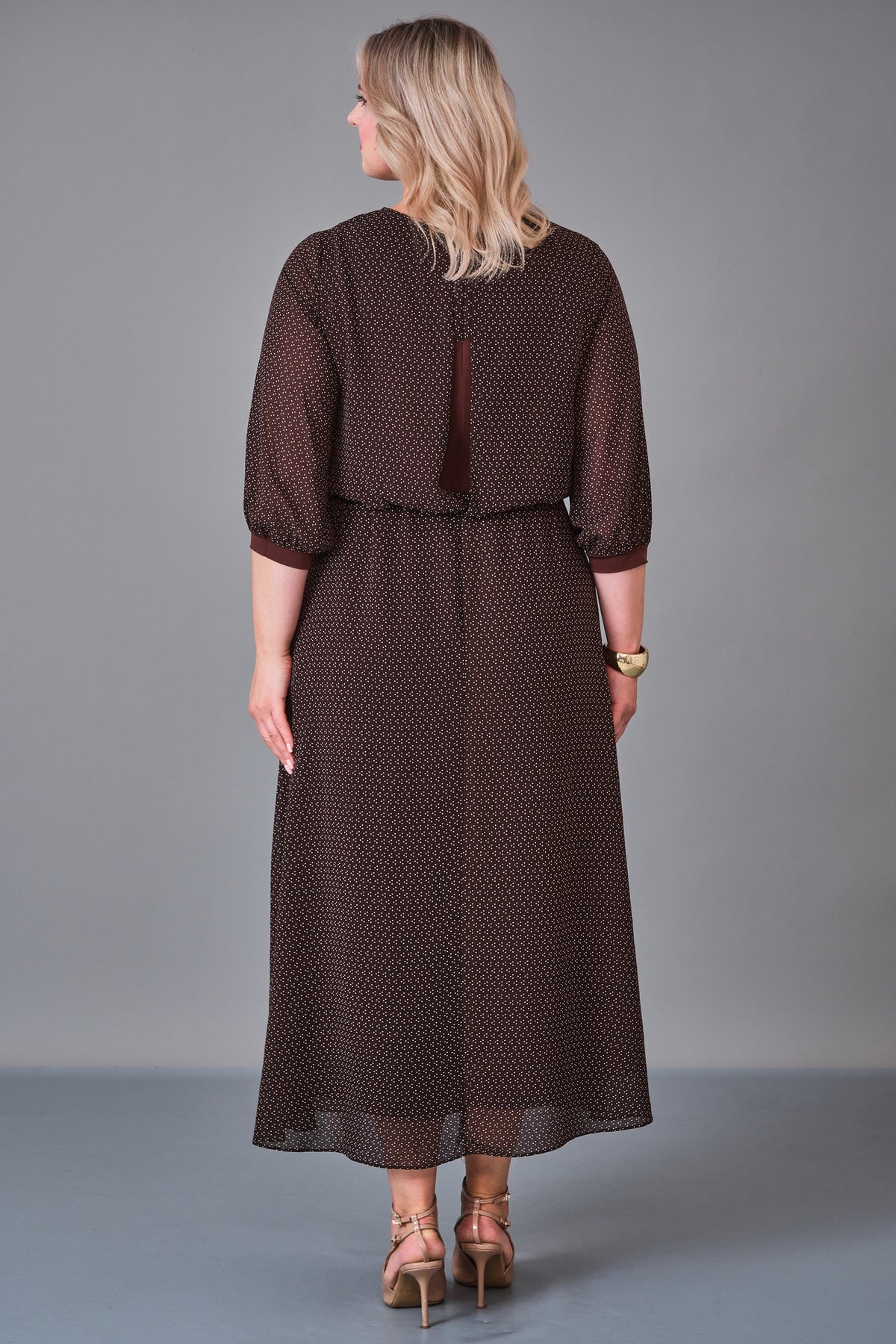 Chiffon Line - Plus Size Dress (CFL27K3516) - 8690200235351