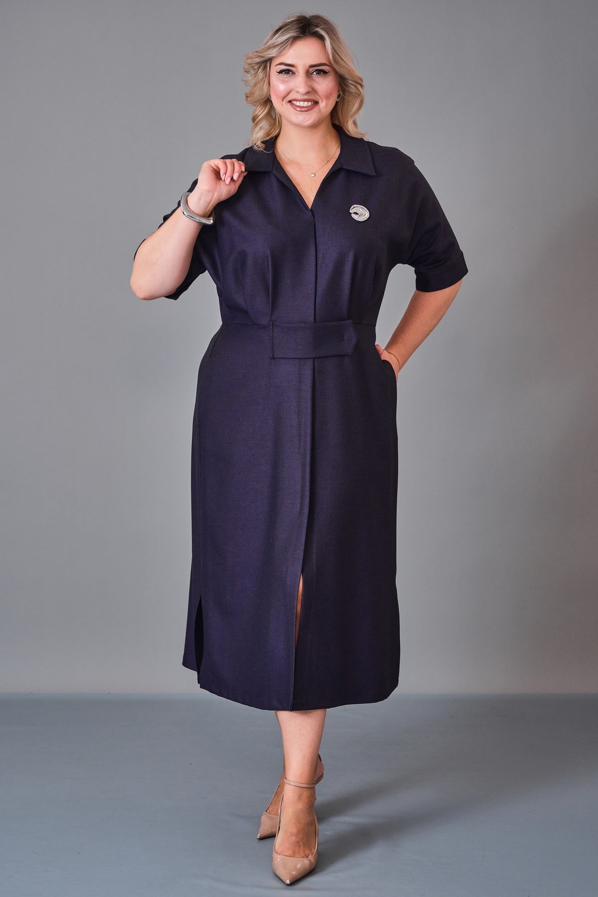Chiffon Line - Plus Size Dress (CFL27K3508) - 8690200235399