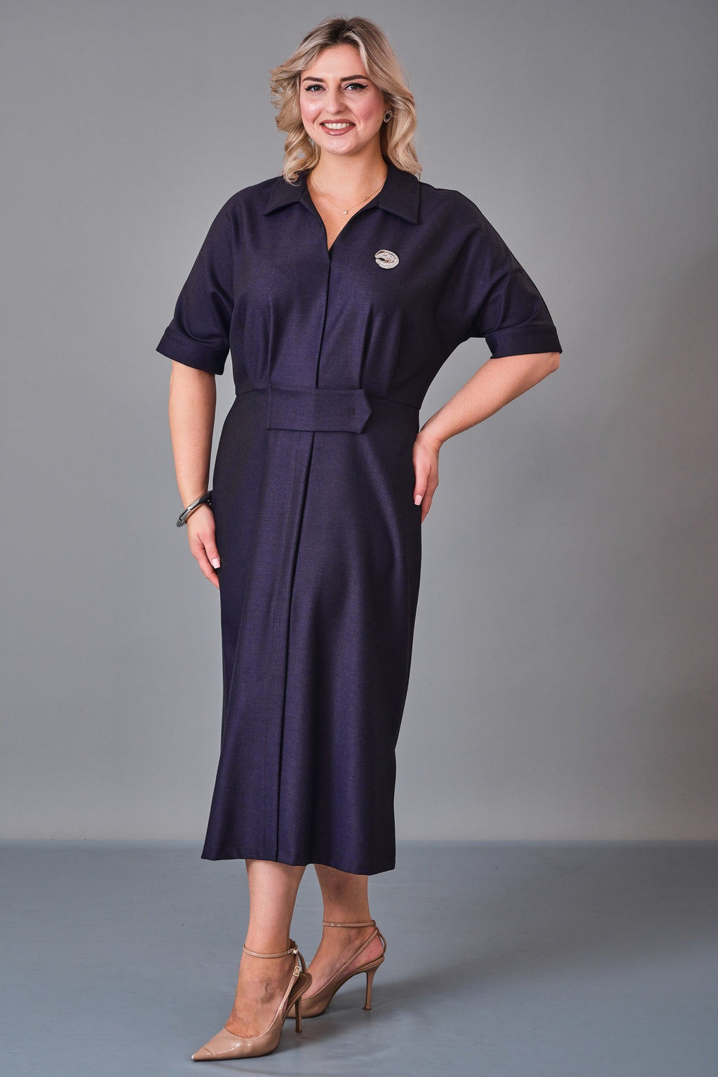 Chiffon Line - Plus Size Dress (CFL27K3508) - 8690200235399