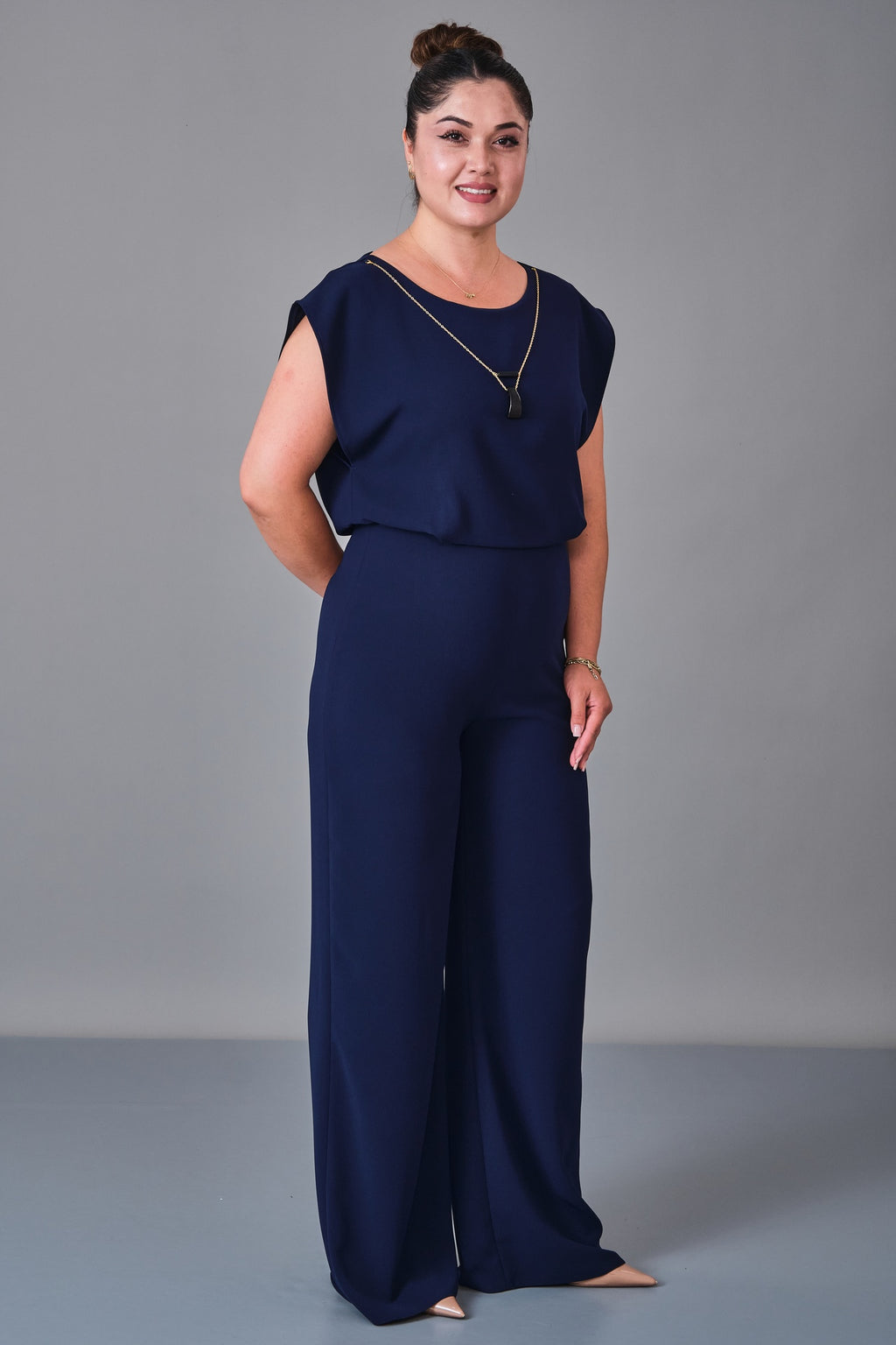 Selen - Plus Size Overalls (SLN27K541133) - 8690200236297