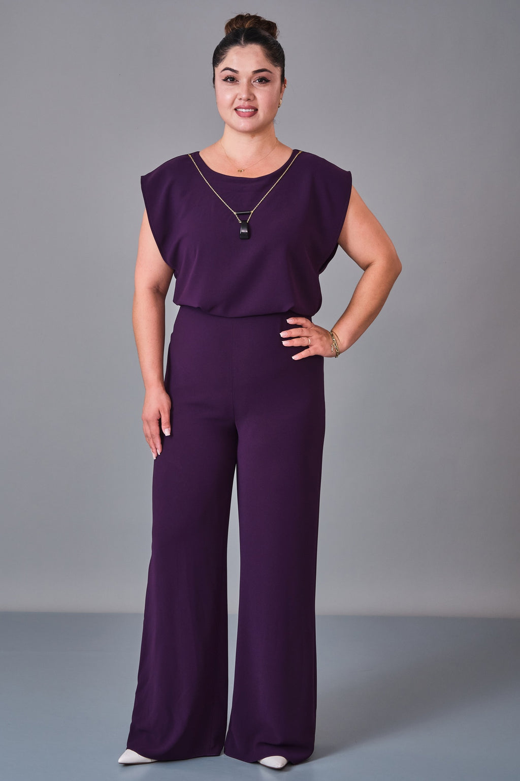 Selen - Plus Size Overalls (SLN27K541133) - 8690200236303