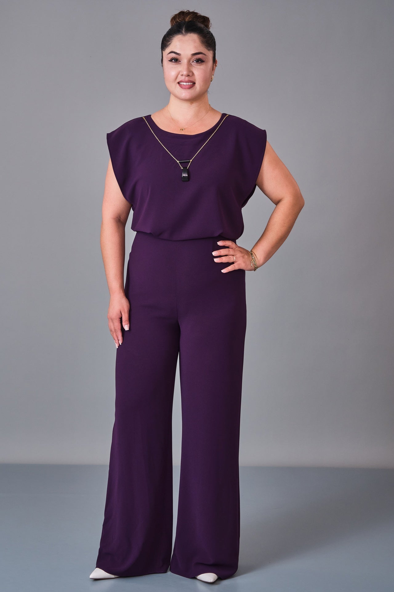 Selen - Plus Size Overalls (SLN27K541133) - 8690200236303