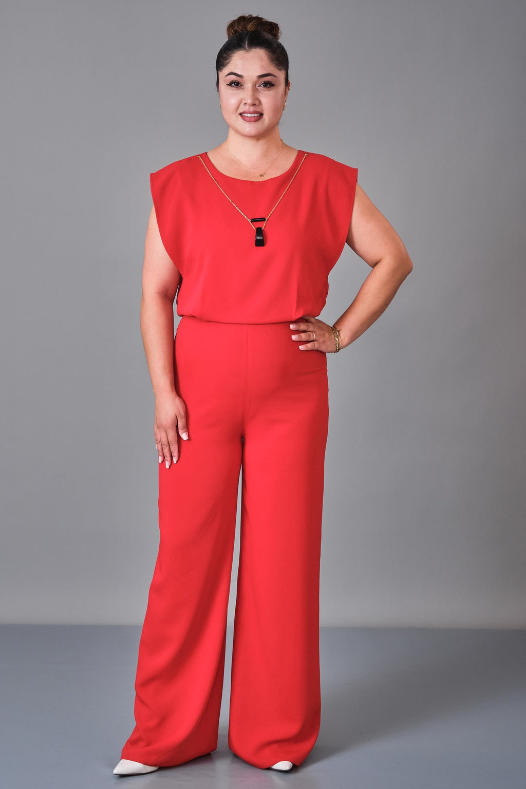 Selen - Plus Size Overalls (SLN27K541133) - 8690200236310