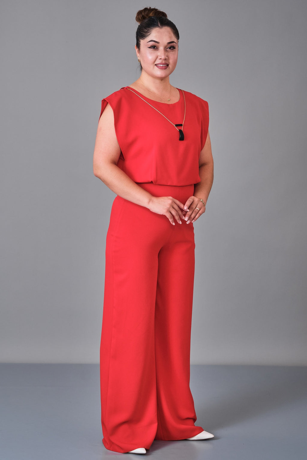Selen - Plus Size Overalls (SLN27K541133) - 8690200236310