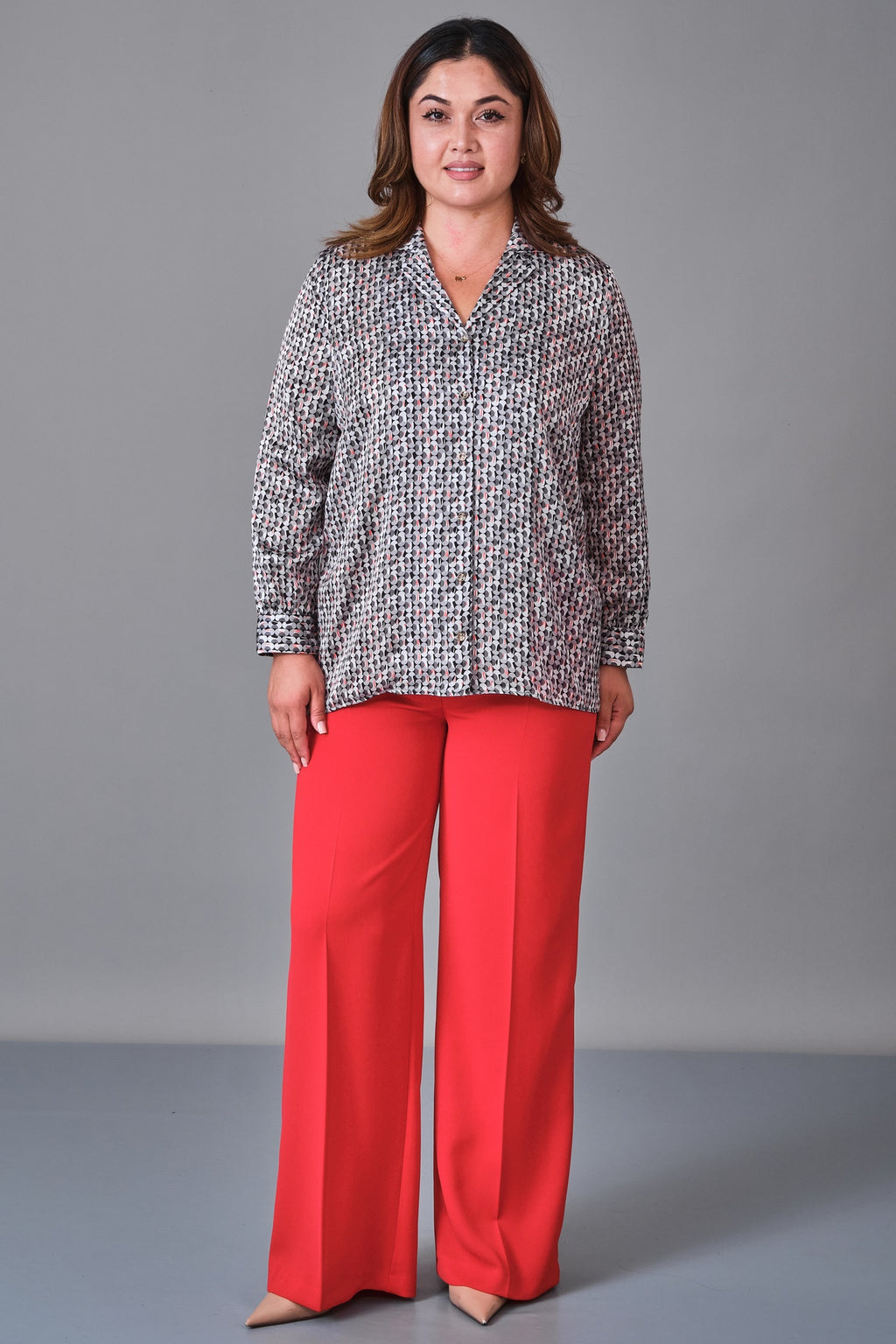 Selen - Plus Size Blouse (SLN27K060335) - 8690200236334