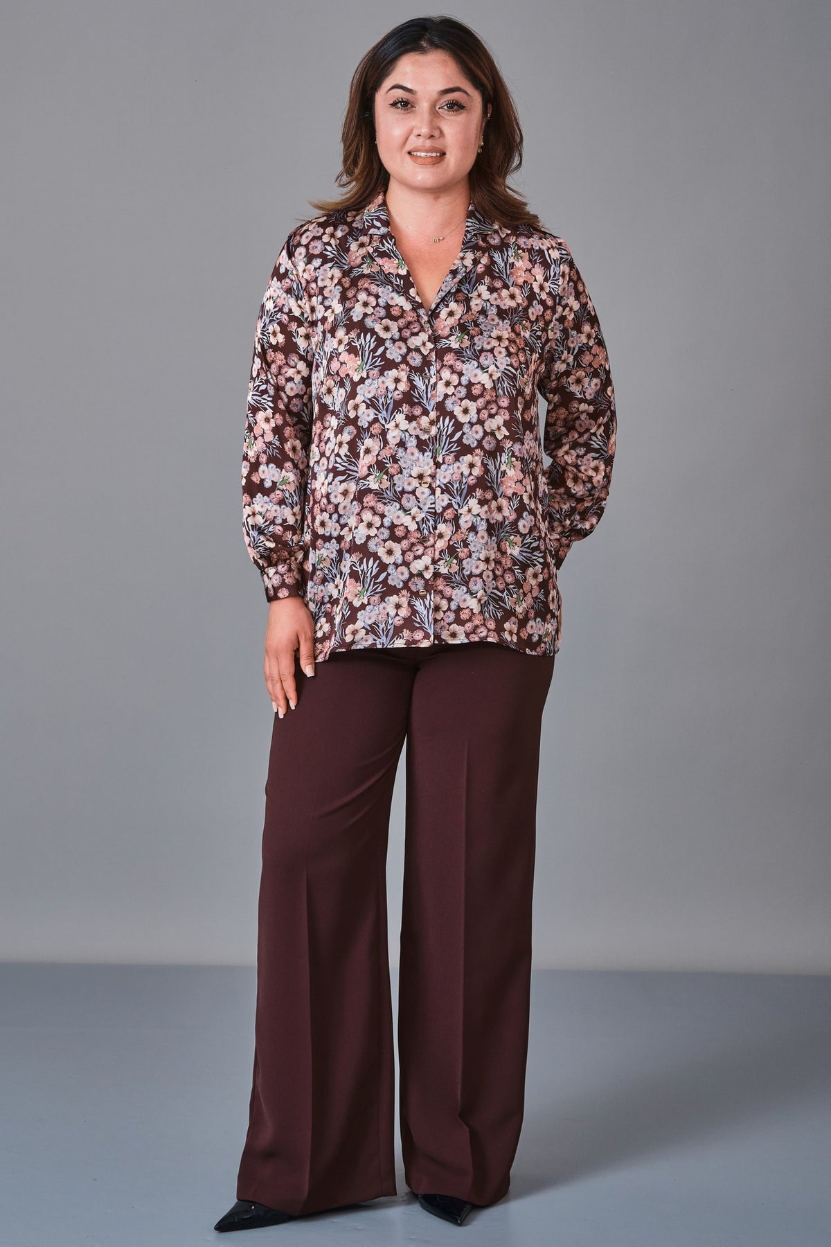 Selen - Plus Size Blouse (SLN27K060335) - 8690200236341