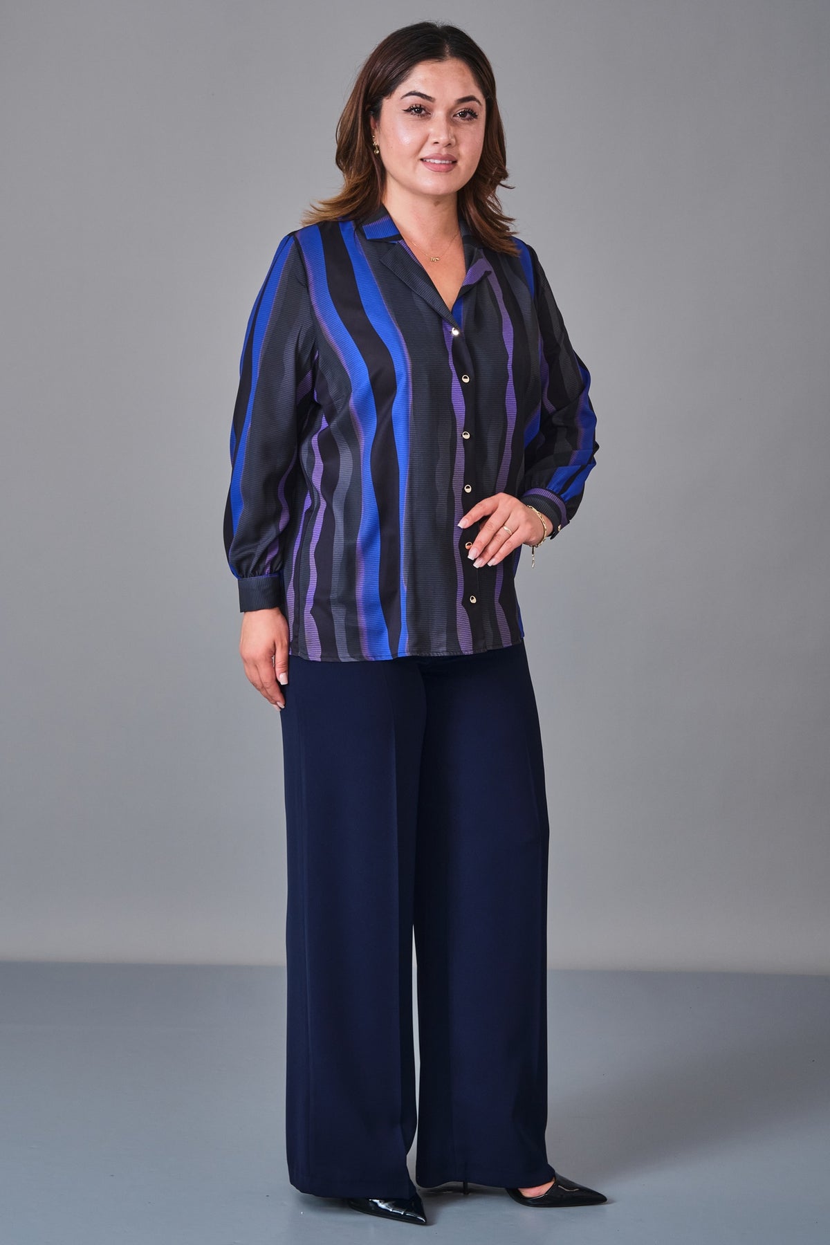 Selen - Plus Size Blouse (SLN27K060335) - 8690200236358
