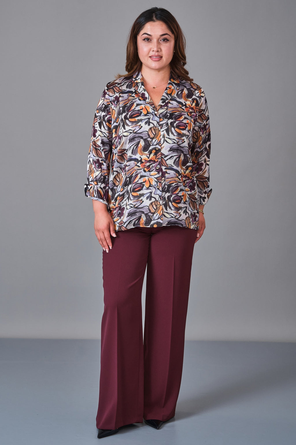 Selen - Plus Size Blouse (SLN27K060335) - 8690200236365
