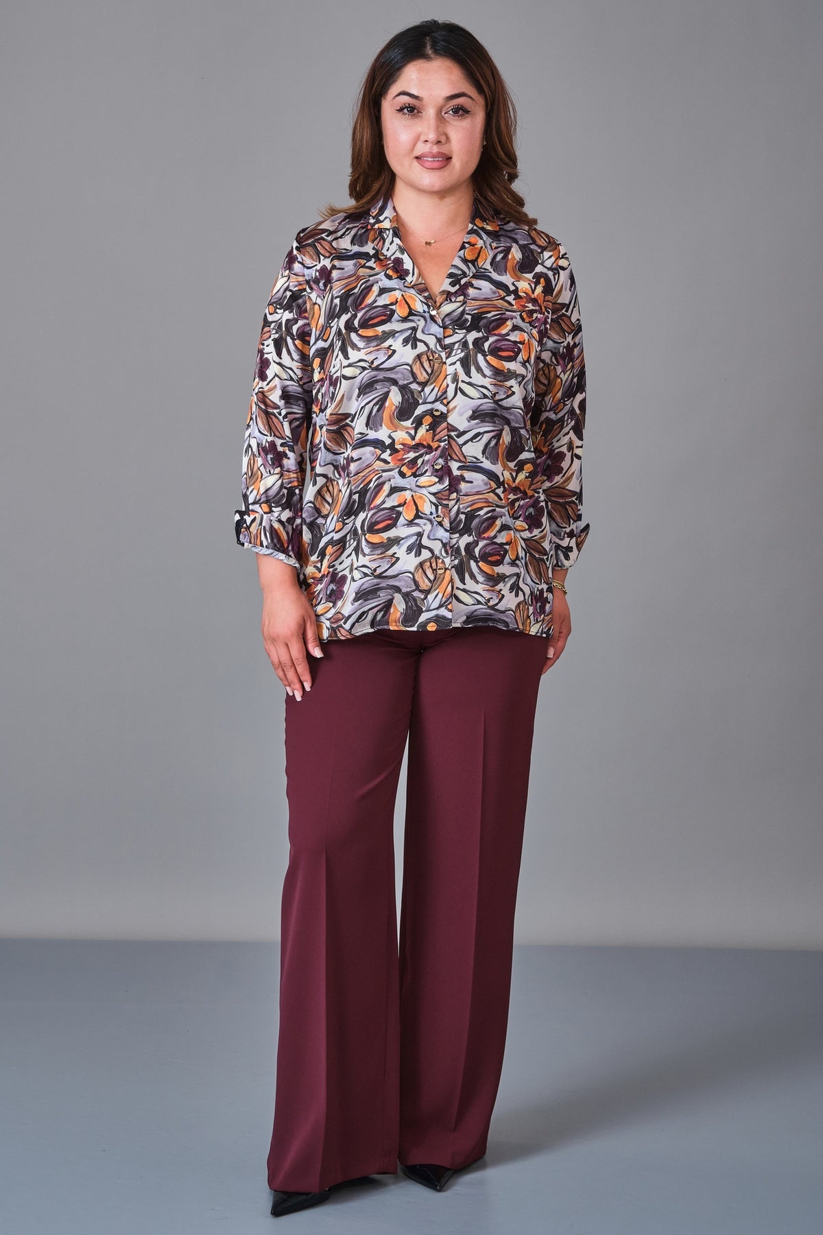 Selen - Plus Size Blouse (SLN27K060335) - 8690200236365
