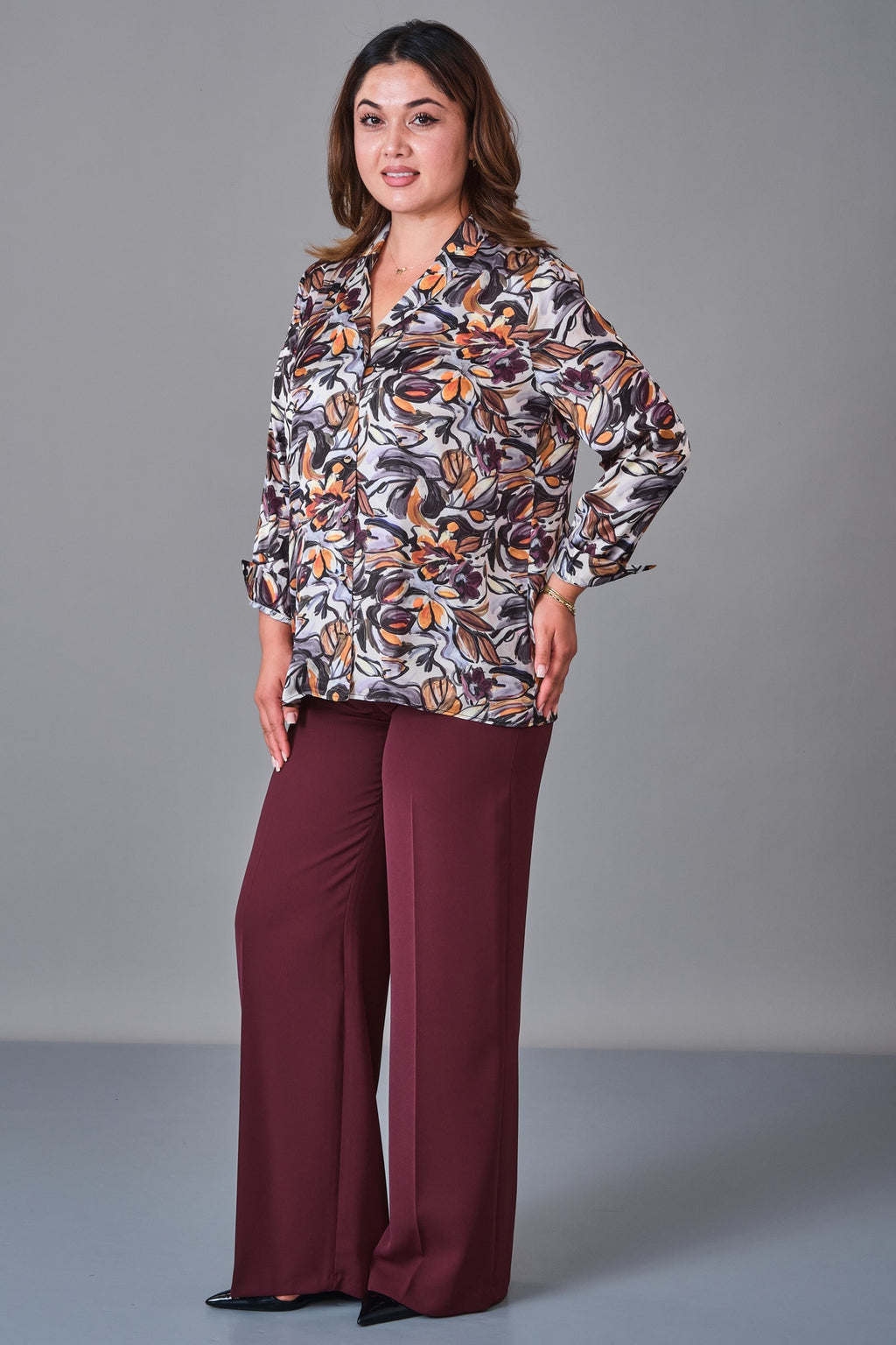 Selen - Plus Size Blouse (SLN27K060335) - 8690200236365