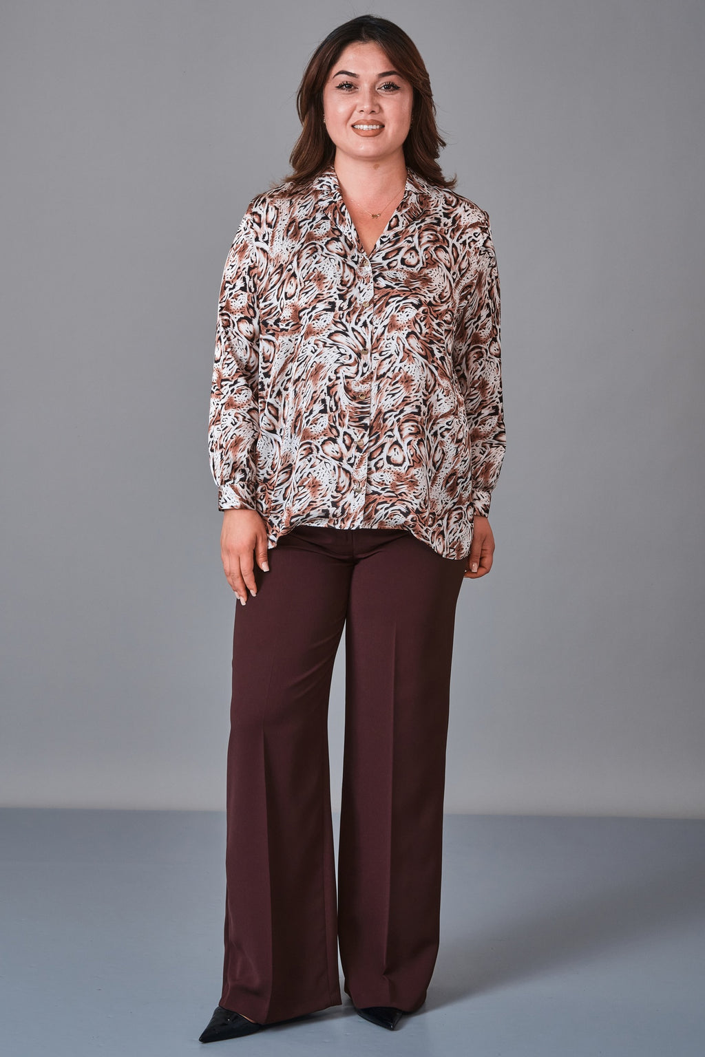 Selen - Plus Size Blouse (SLN27K060335) - 8690200236372