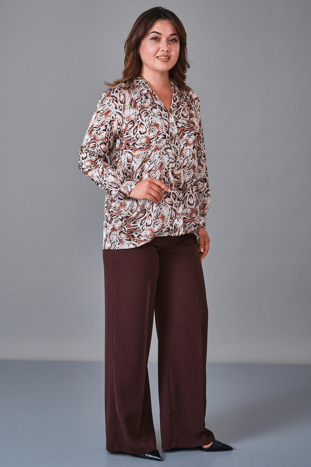 Selen - Plus Size Blouse (SLN27K060335) - 8690200236372