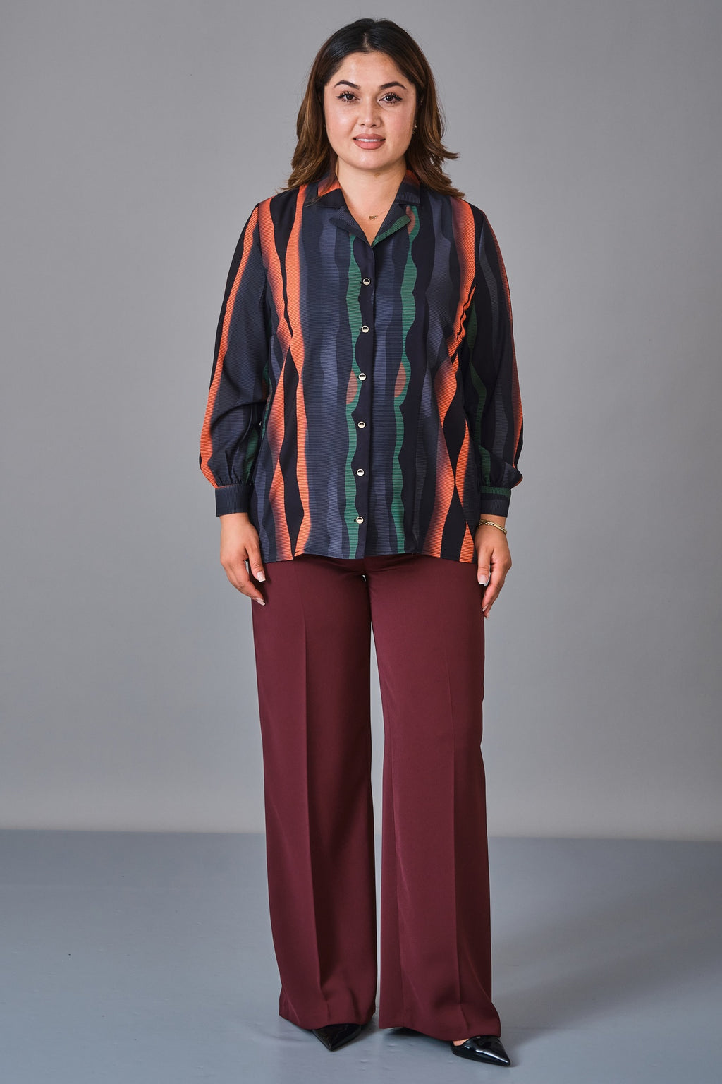 Selen - Plus Size Blouse (SLN27K060335) - 8690200236389