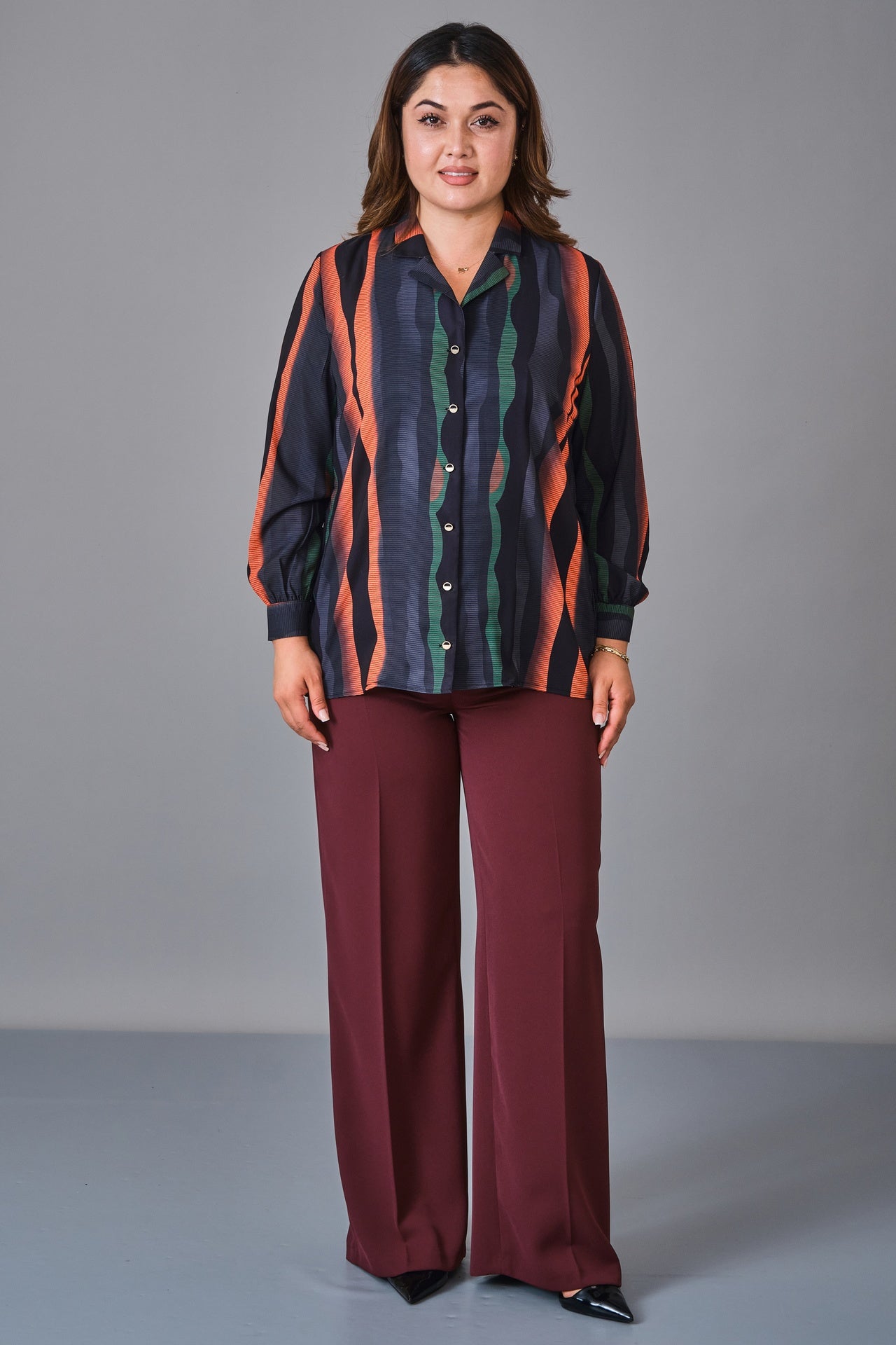Selen - Plus Size Blouse (SLN27K060335) - 8690200236389