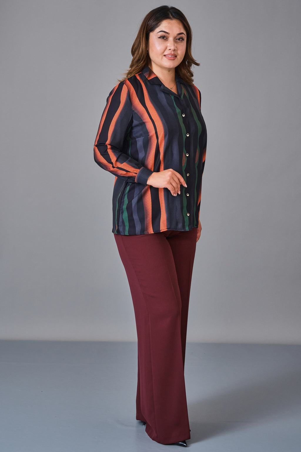 Selen - Plus Size Blouse (SLN27K060335) - 8690200236389