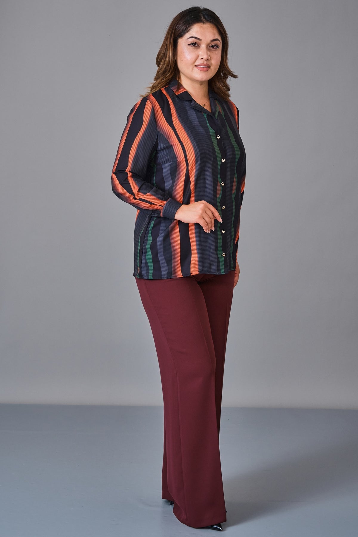 Selen - Plus Size Blouse (SLN27K060335) - 8690200236389
