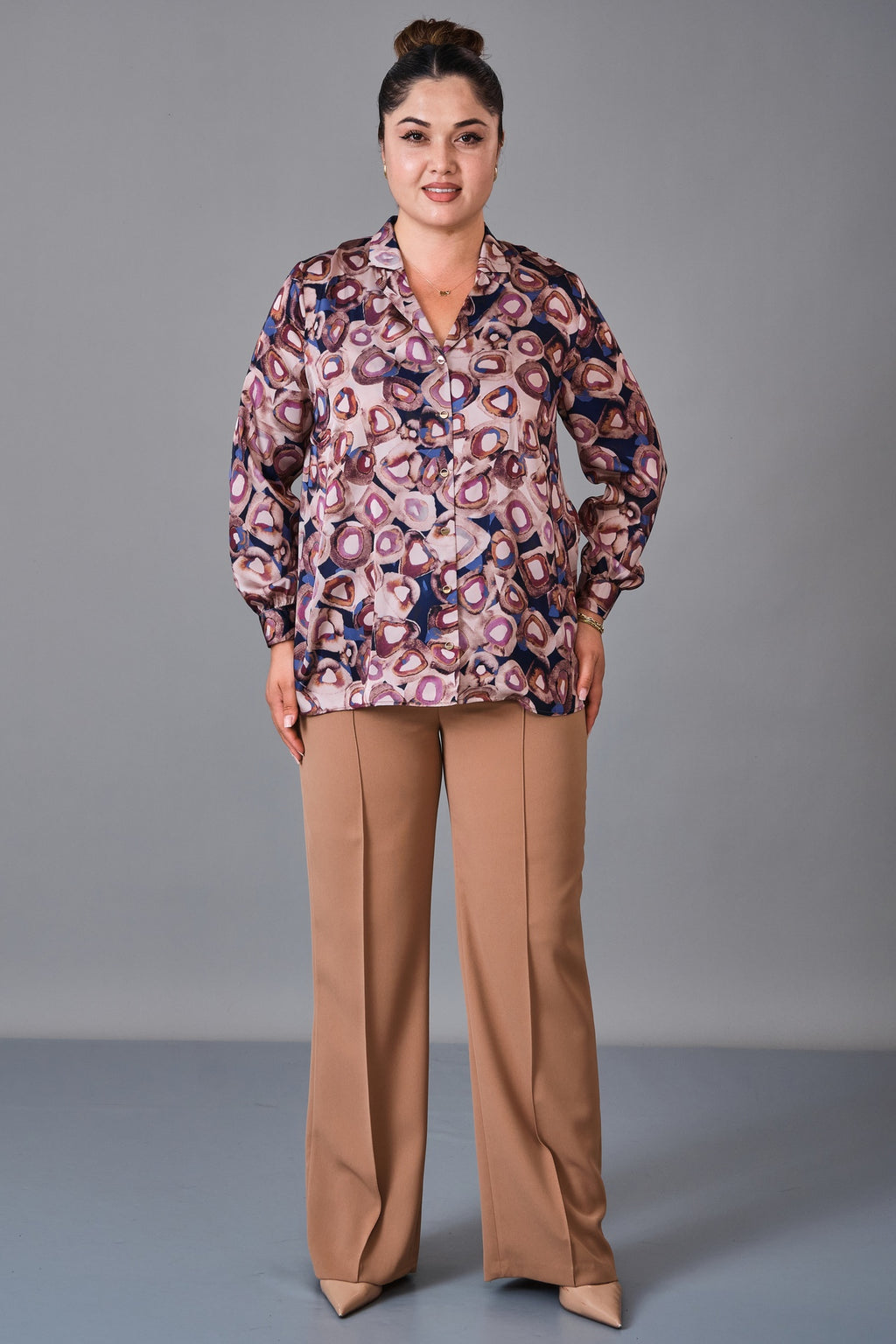 Selen - Plus Size Blouse (SLN27K060335) - 8690200236396