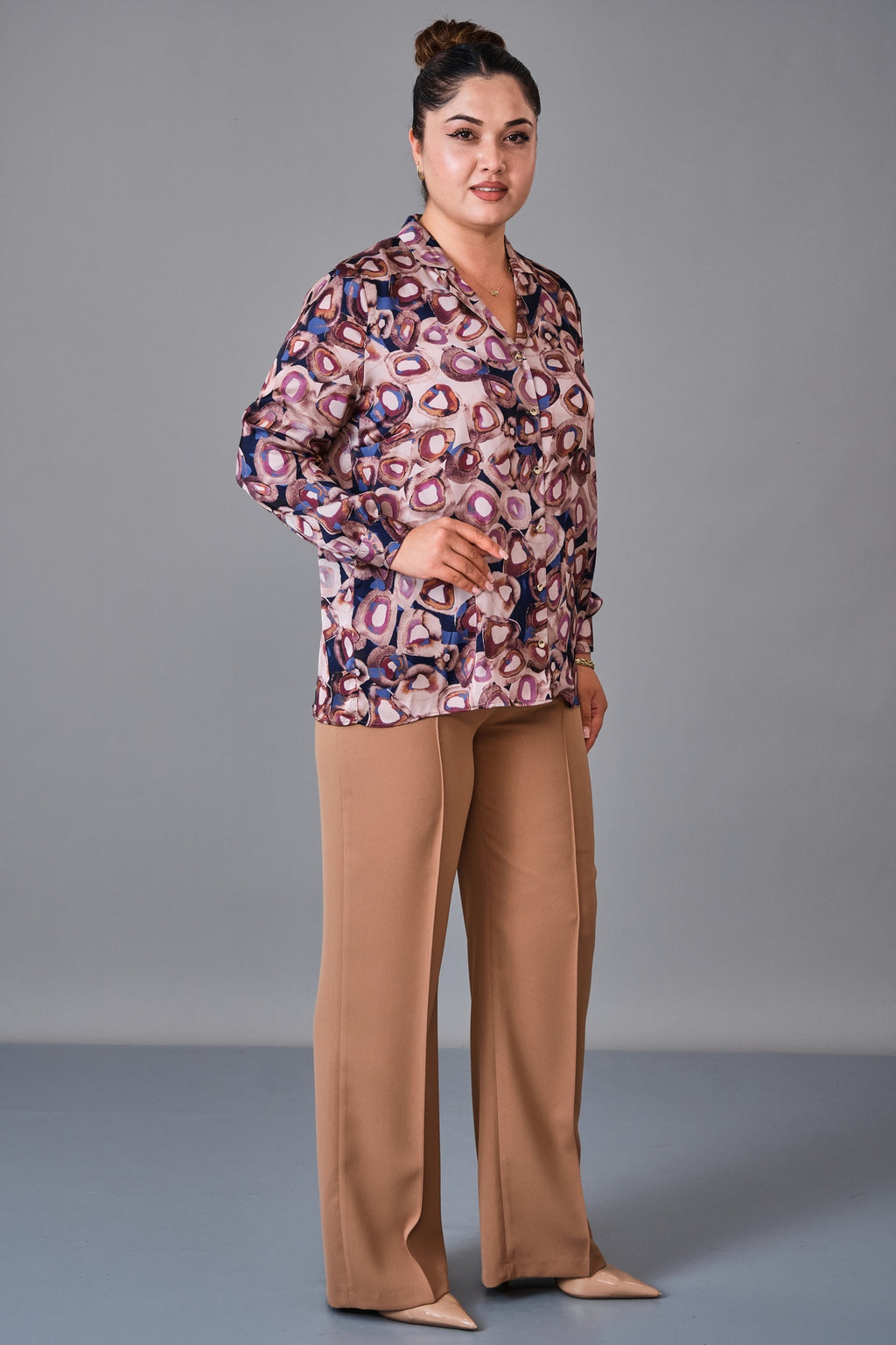Selen - Plus Size Blouse (SLN27K060335) - 8690200236396