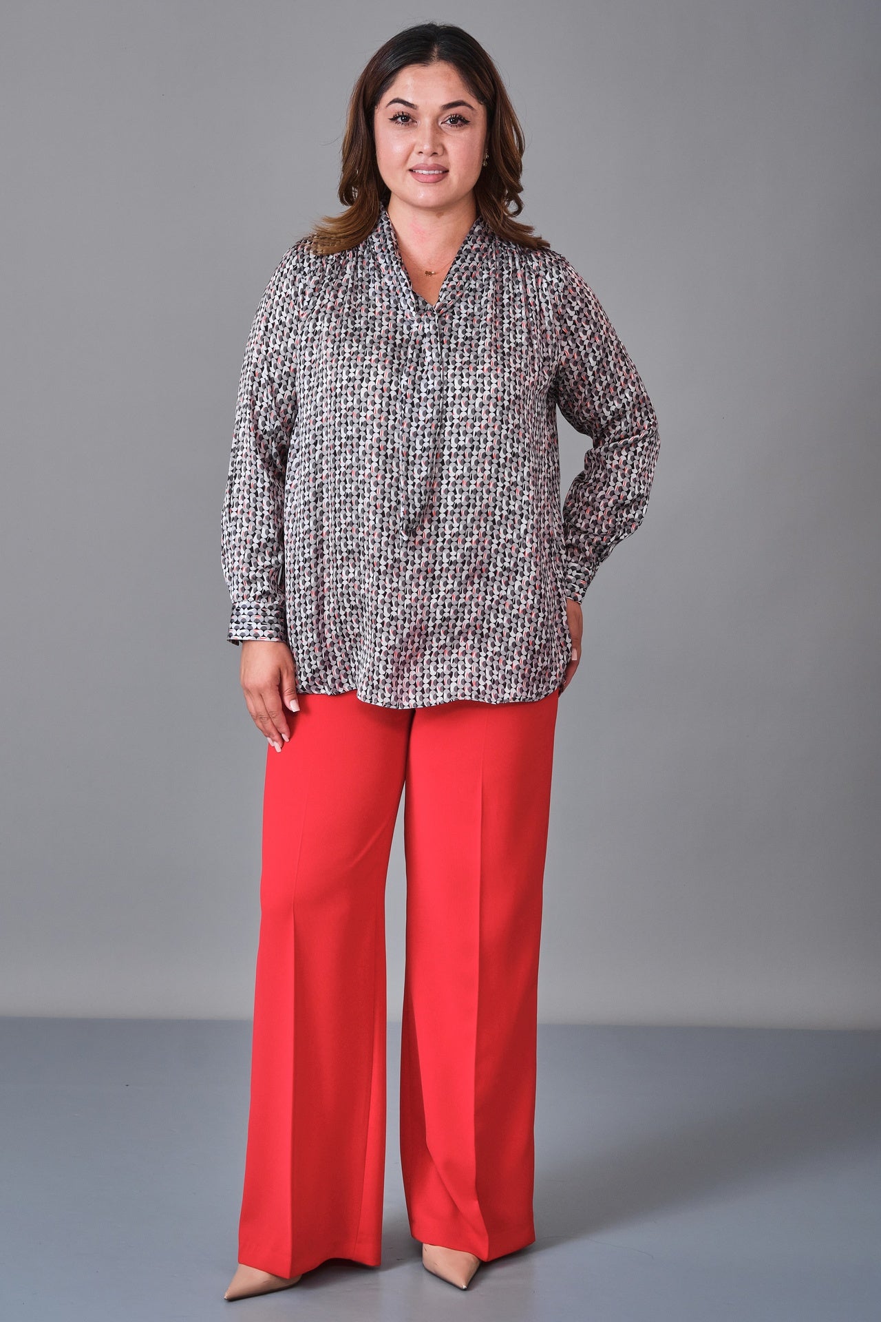 Selen - Plus Size Blouse (SLN27K260258) - 8690200236402