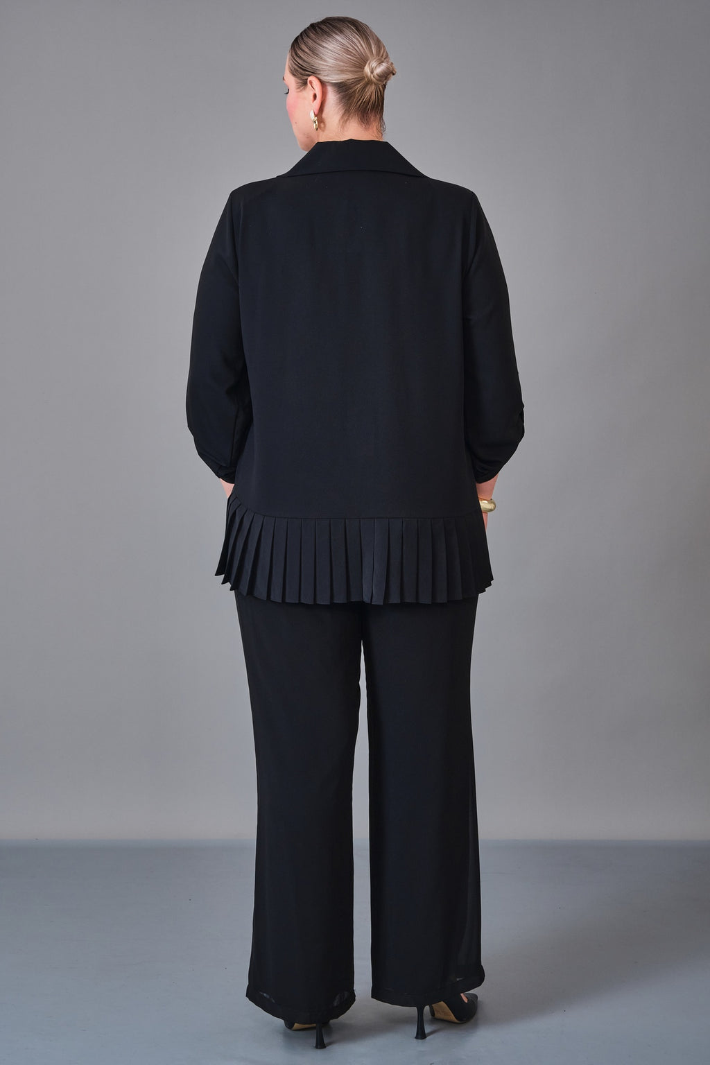 Kifayet - Extended Plus Size Shirt (KFT27K23719-01) - 8690200236464