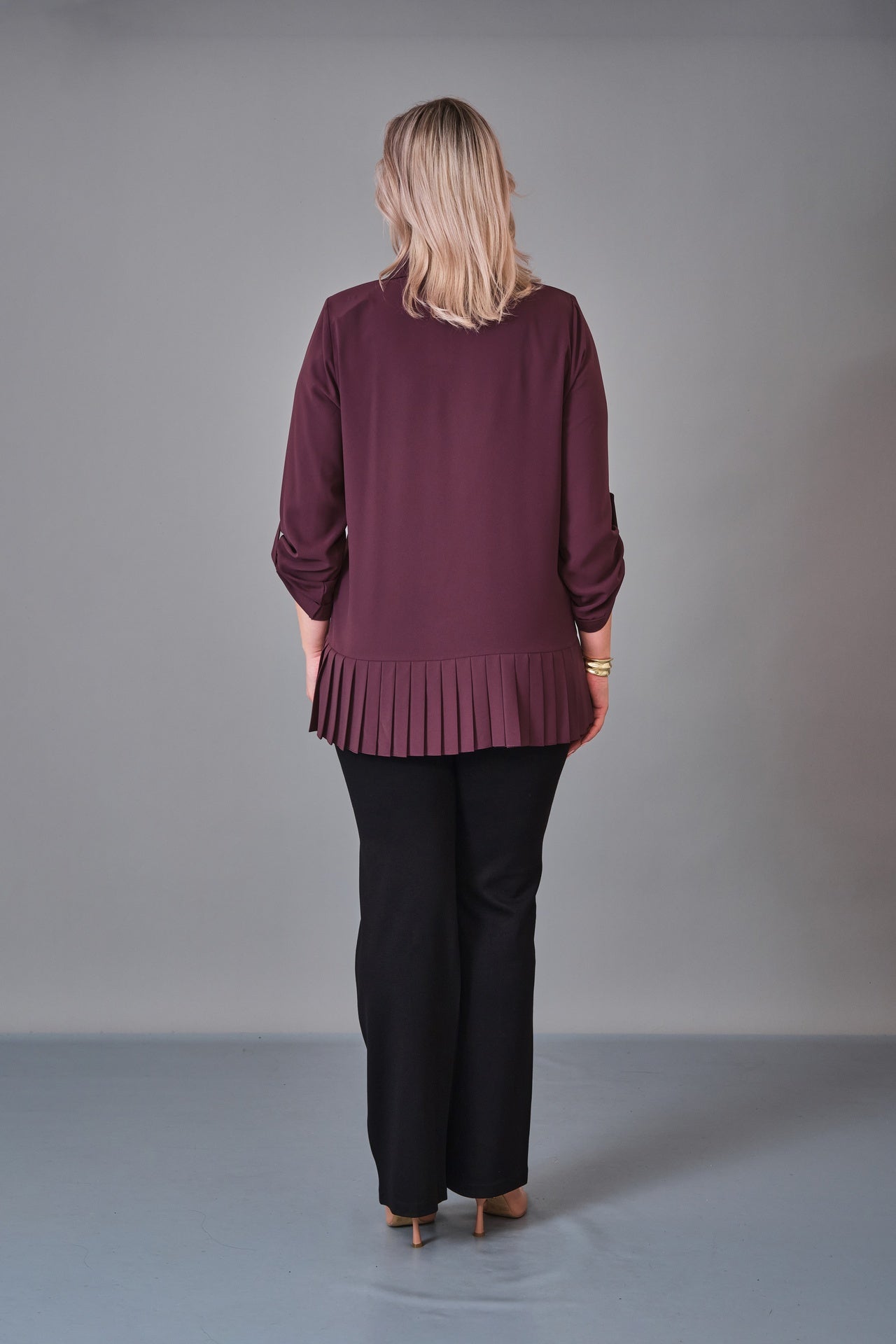 Kifayet - Extended Plus Size Shirt (KFT27K23719-01) - 8690200236495
