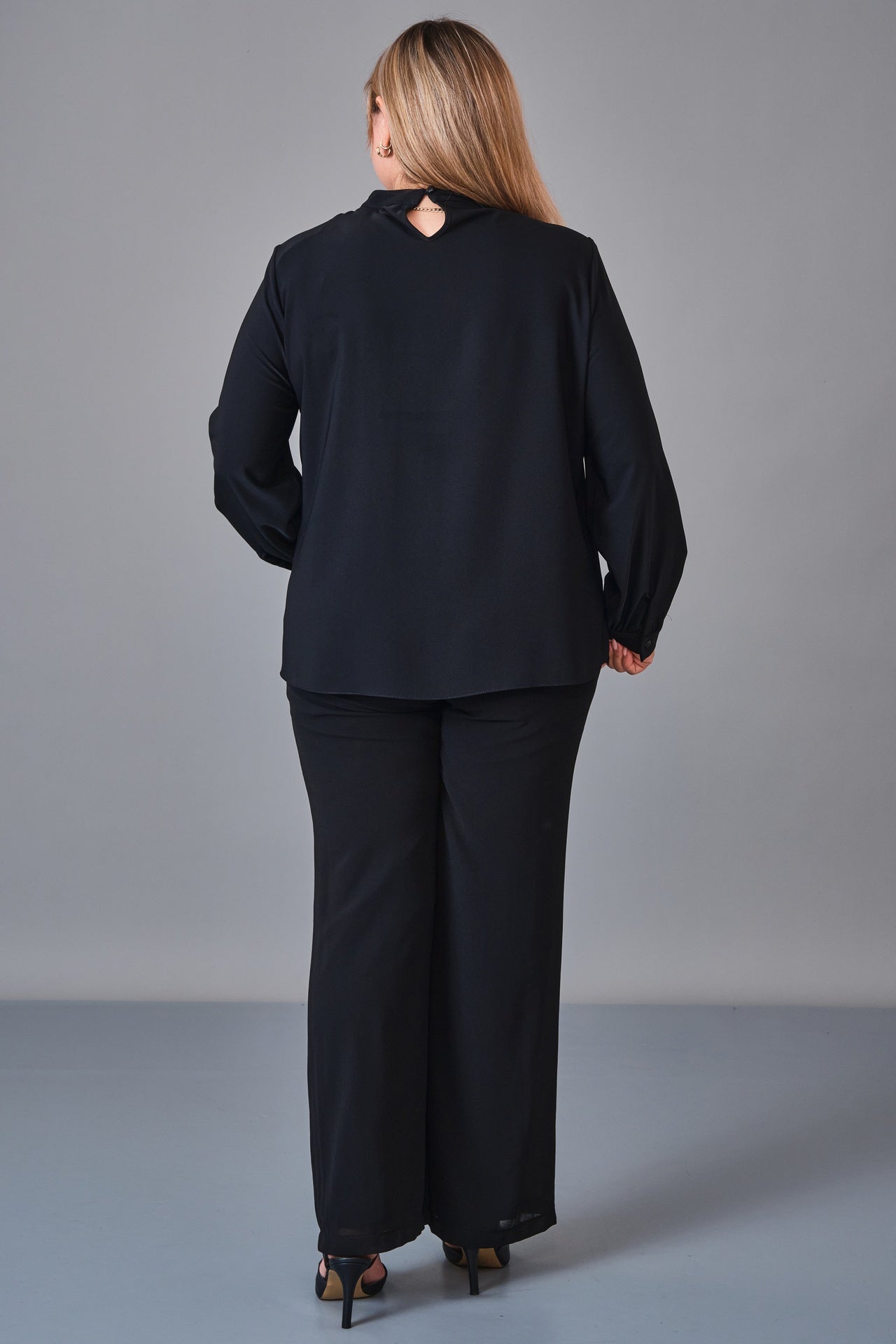 Kifayet - Extended Plus Size Blouse (KFT27K23802) - 8690200236518