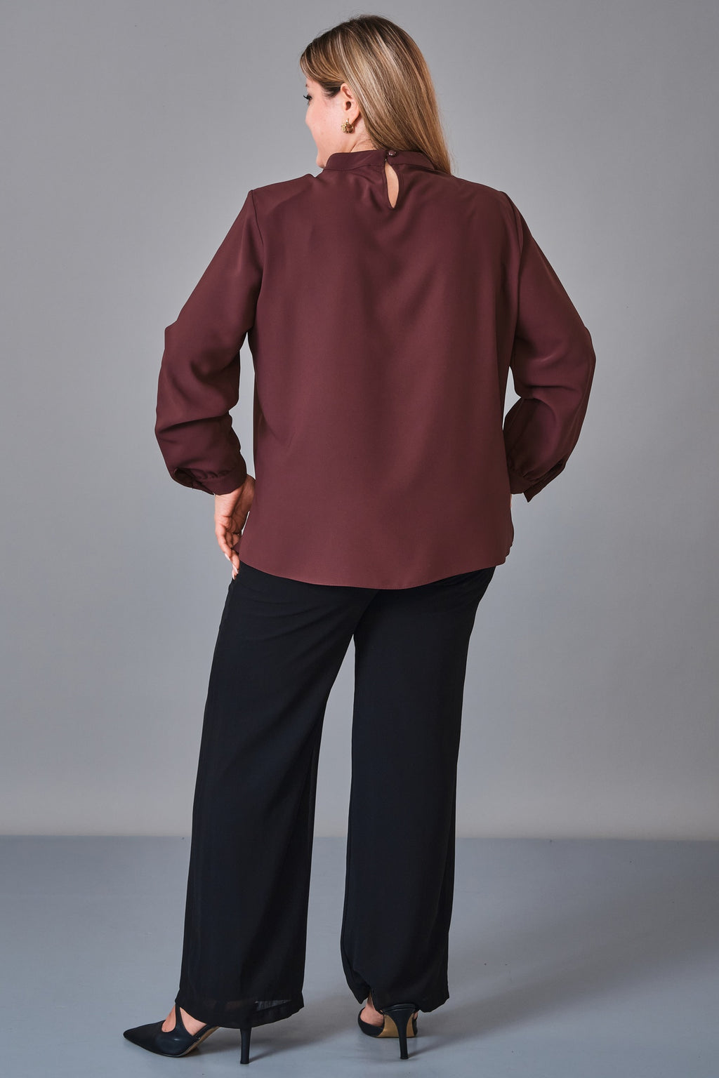 Kifayet - Extended Plus Size Blouse (KFT27K23802) - 8690200236525