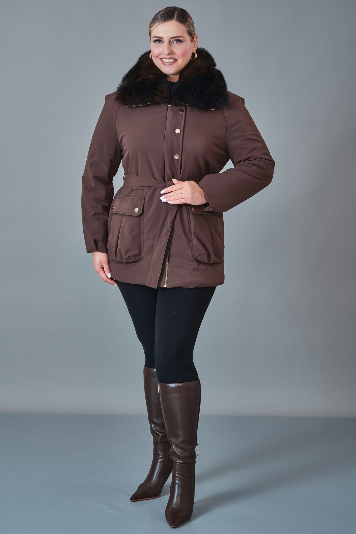 Jadem - Plus Size Coat (JDM27K5944)