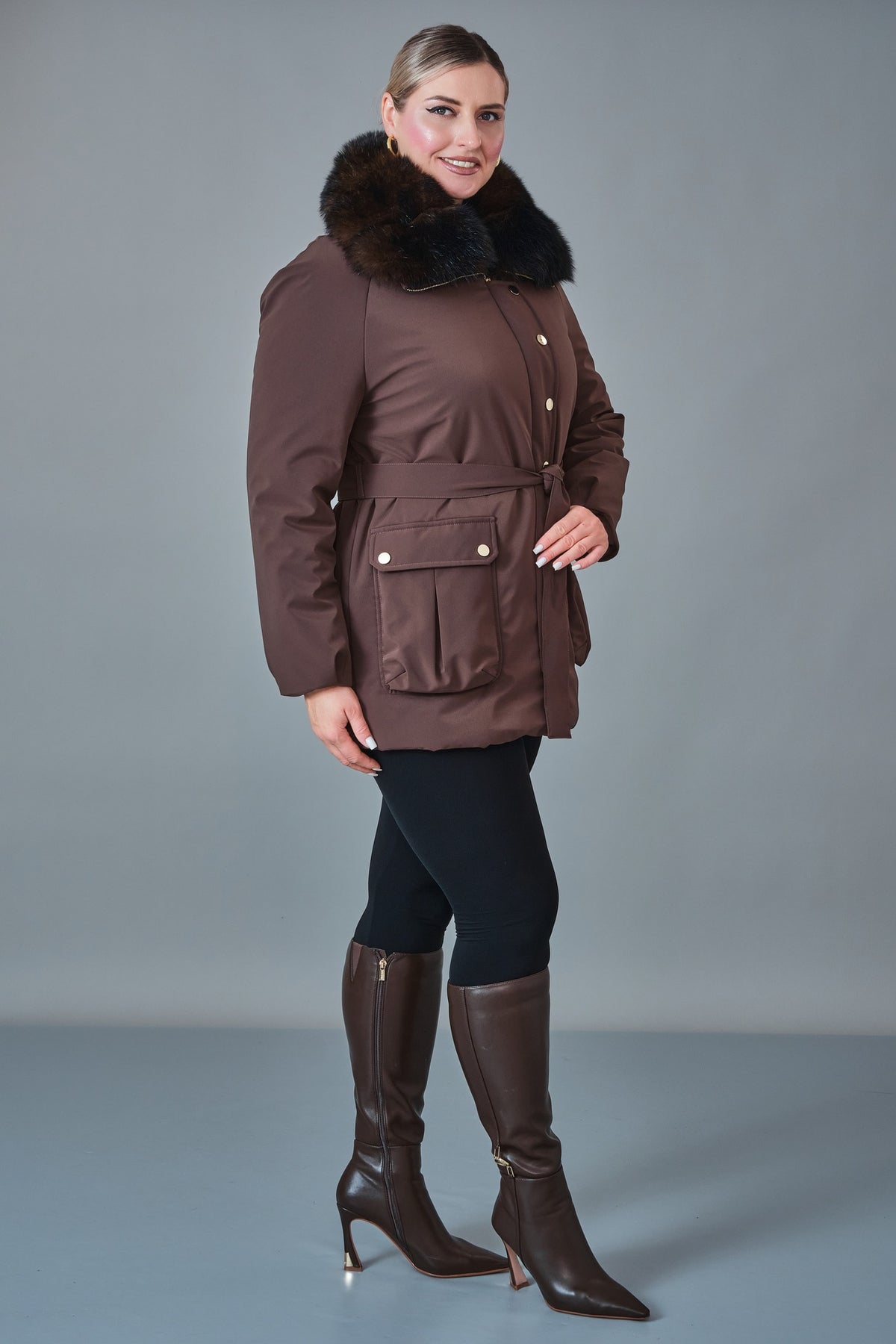Jadem - Plus Size Coat (JDM27K5944)