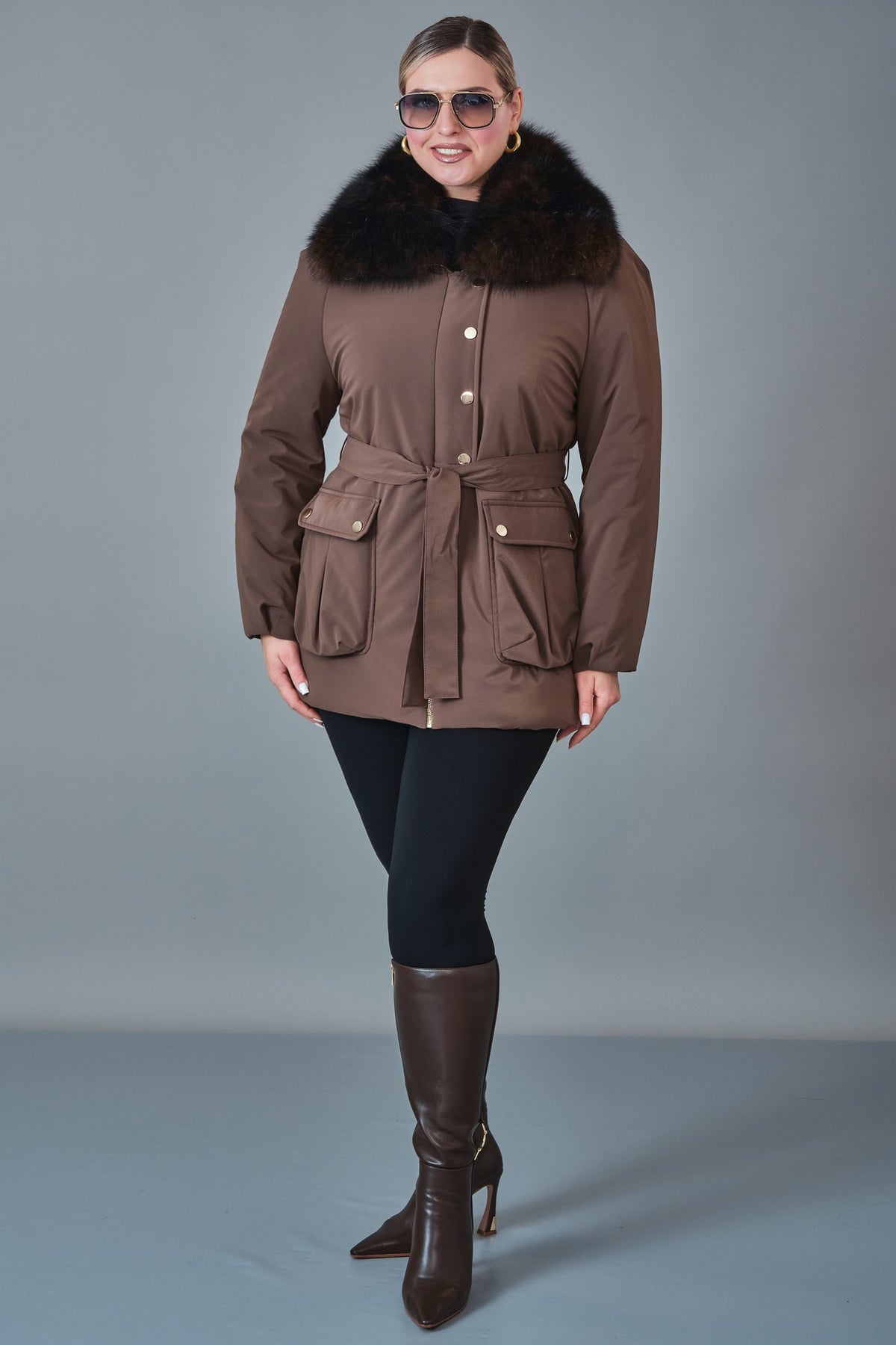 Jadem - Plus Size Coat (JDM27K5944)