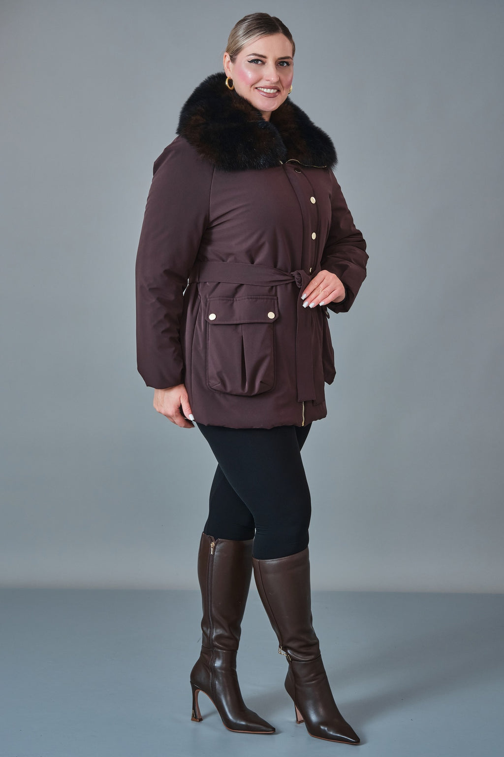 Jadem - Plus Size Coat (JDM27K5944)
