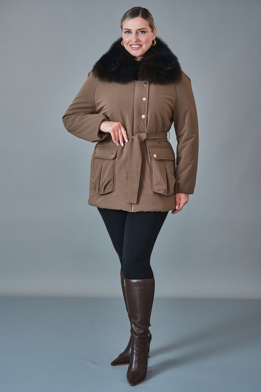 Jadem - Plus Size Coat (JDM27K5944)