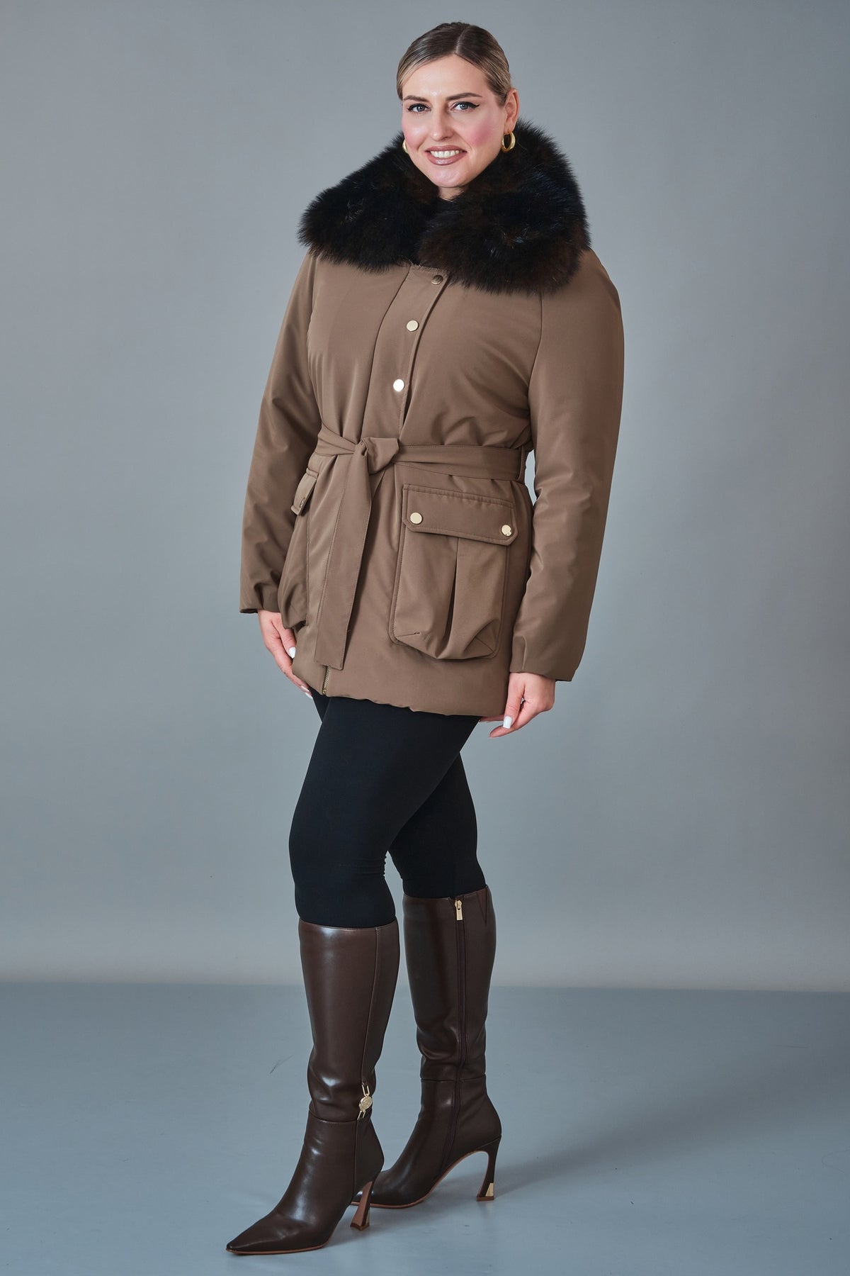 Jadem - Plus Size Coat (JDM27K5944)