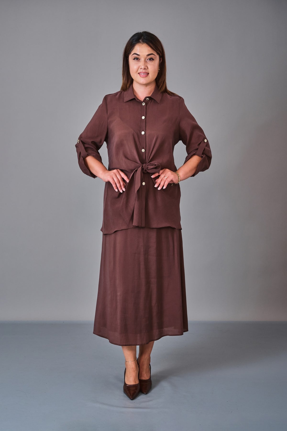 Dress Port - Plus Size Suit (DSP27K3664) - 8690200237867