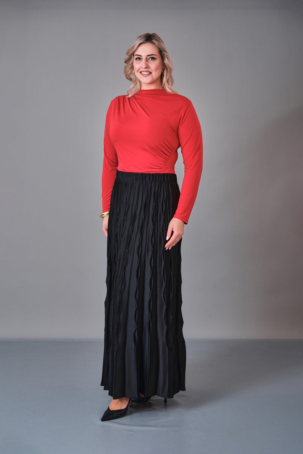 Myraang - Plus Size Skirt (MRG27K08-8431) - 8690200238024