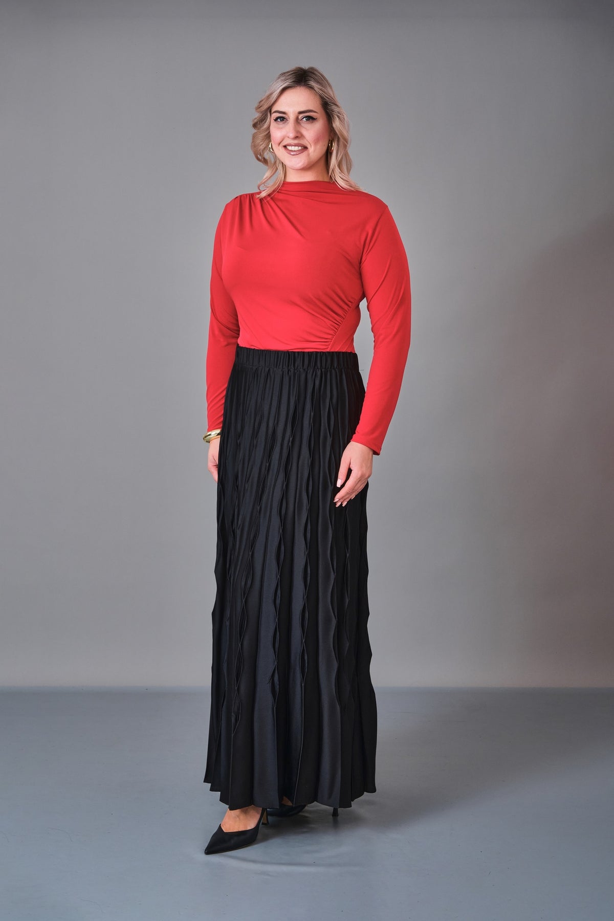 Myraang - Plus Size Skirt (MRG27K08-8431) - 8690200238024