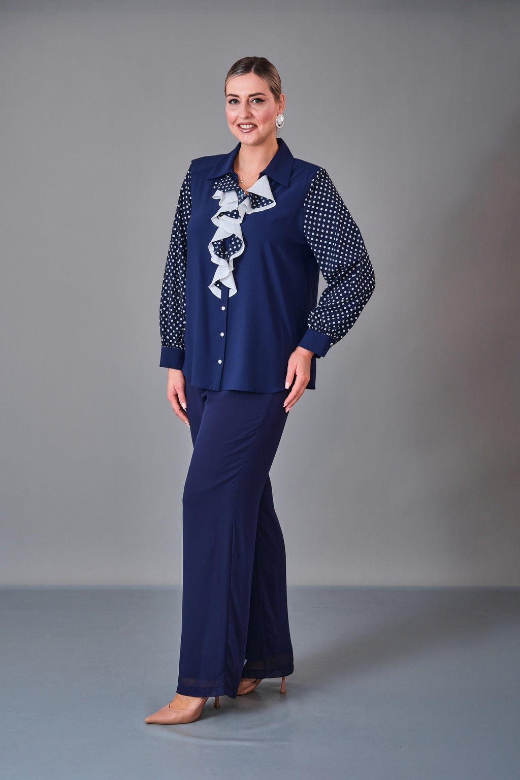 Kifayet - Plus Size Shirt (KFT27K18708-20) - 8690200238178
