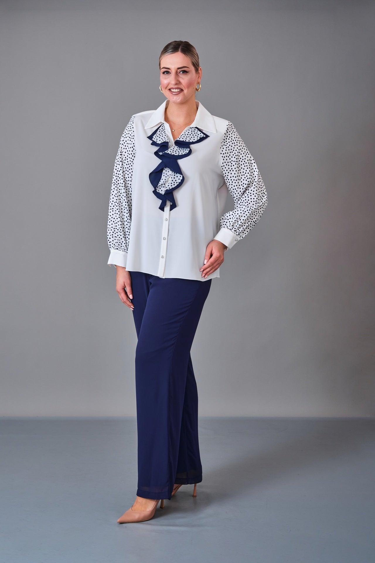 Kifayet - Plus Size Shirt (KFT27K18708-20) - 8690200238185