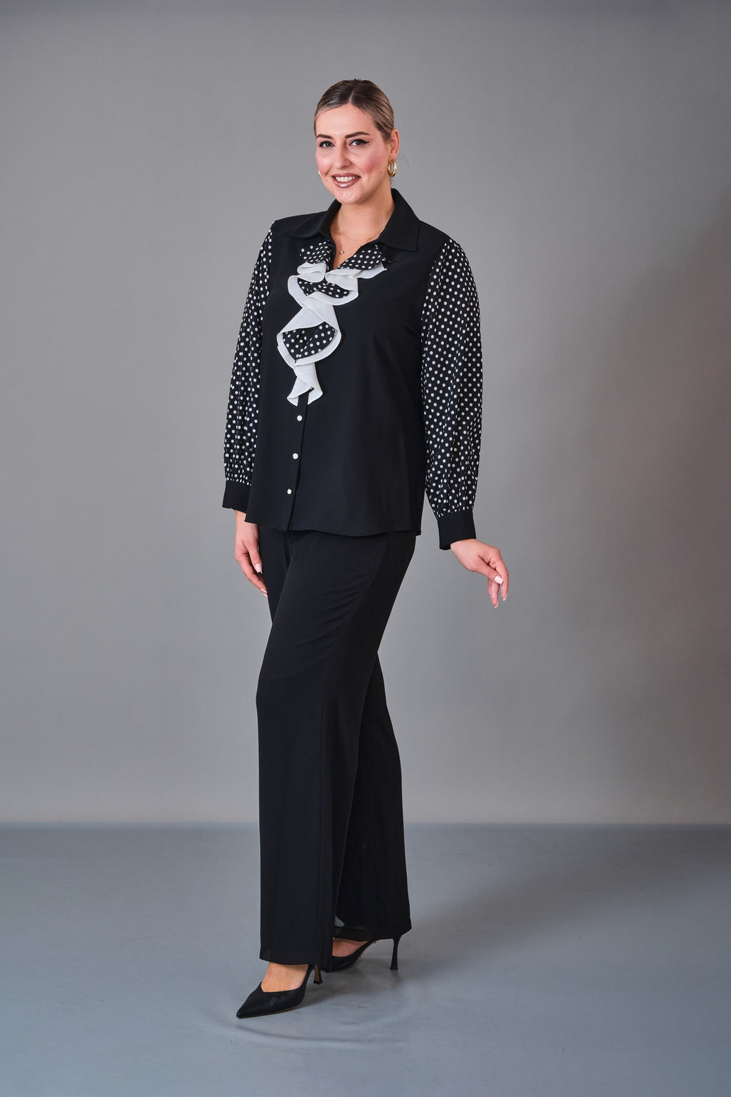 Kifayet - Extended Plus Size Shirt (KFT27K23707-20) - 8690200238208