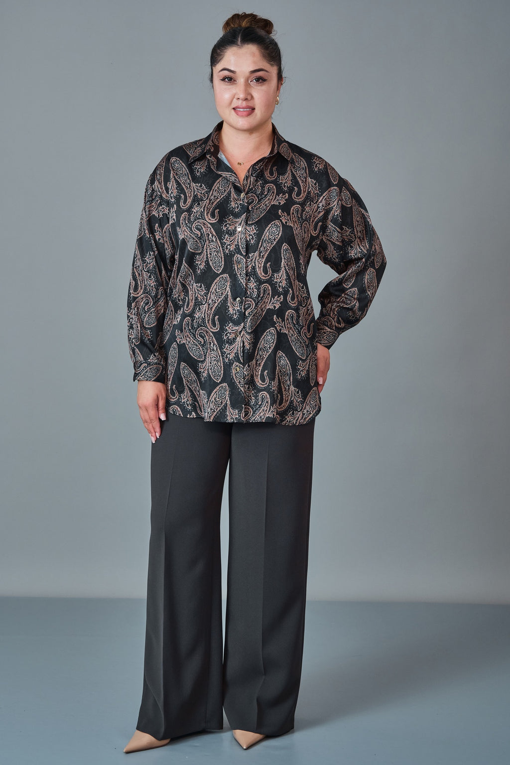 Selen - Plus Size Blouse (SLN27K160270) - 8690200238246