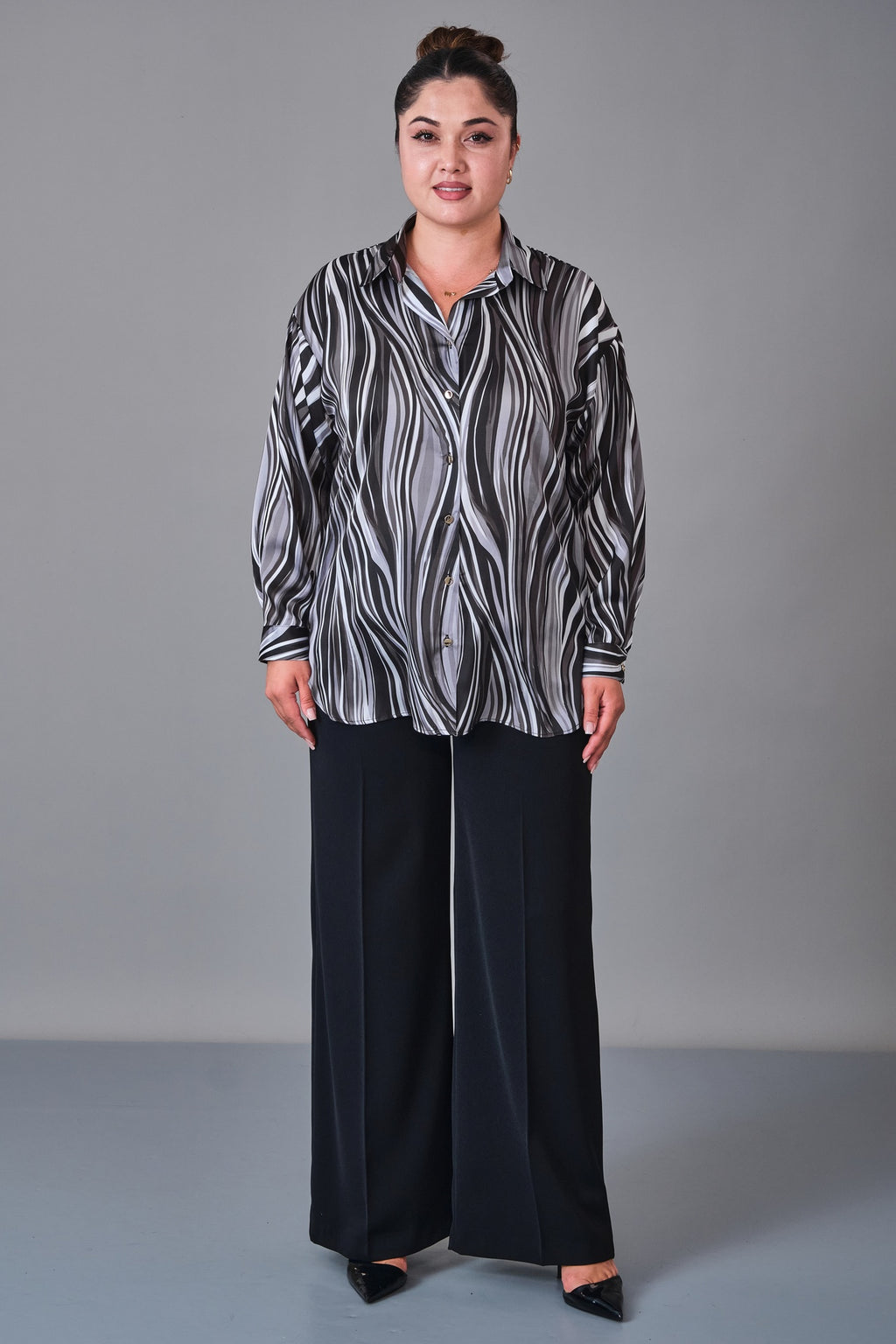 Selen - Plus Size Blouse (SLN27K160270) - 8690200238260