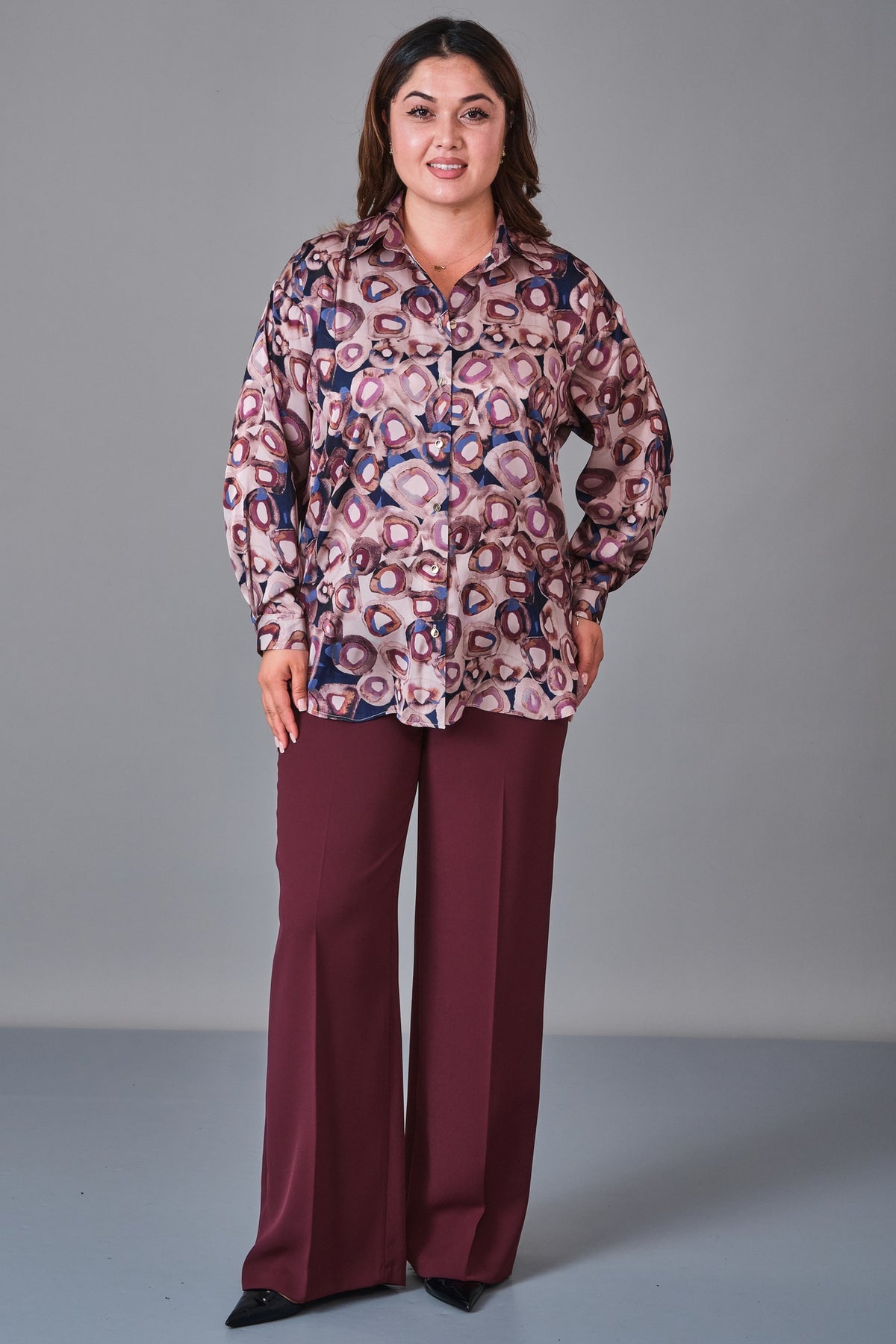 Selen - Plus Size Blouse (SLN27K160270) - 8690200238284