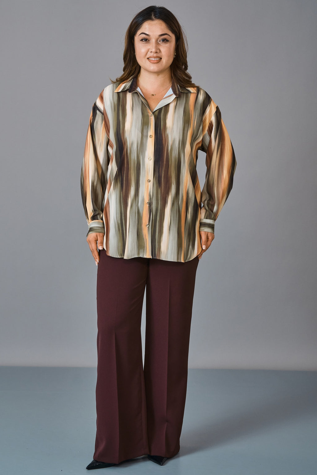 Selen - Plus Size Blouse (SLN27K160270) - 8690200238307
