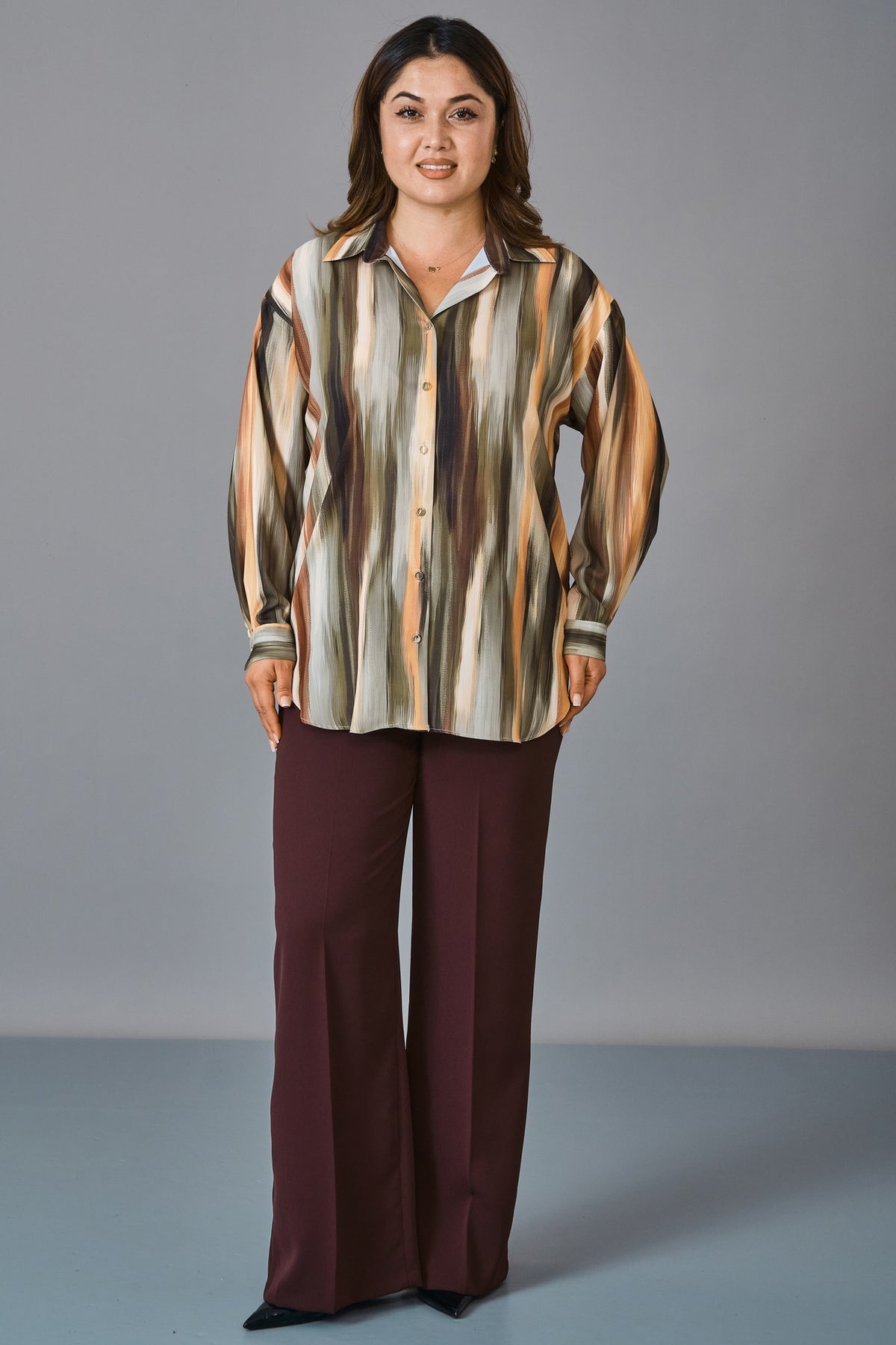 Selen - Plus Size Blouse (SLN27K160270) - 8690200238307