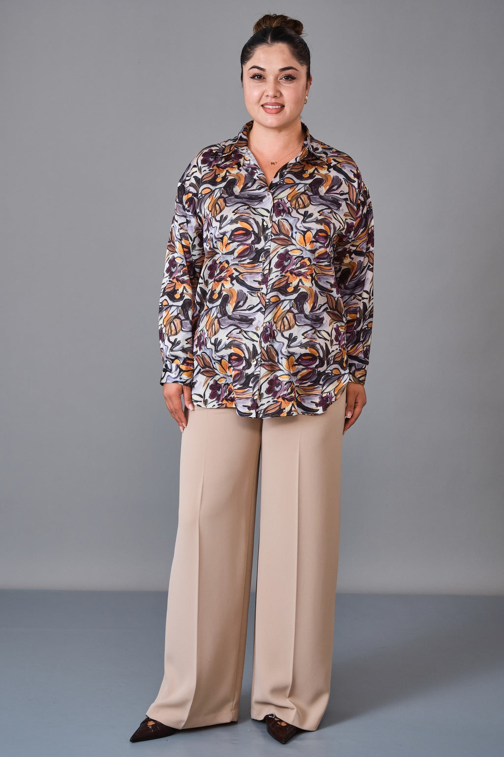 Selen - Plus Size Blouse (SLN27K160270) - 8690200238338