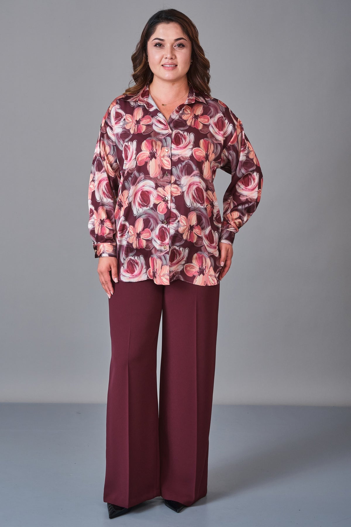 Selen - Plus Size Blouse (SLN27K160270) - 8690200238352