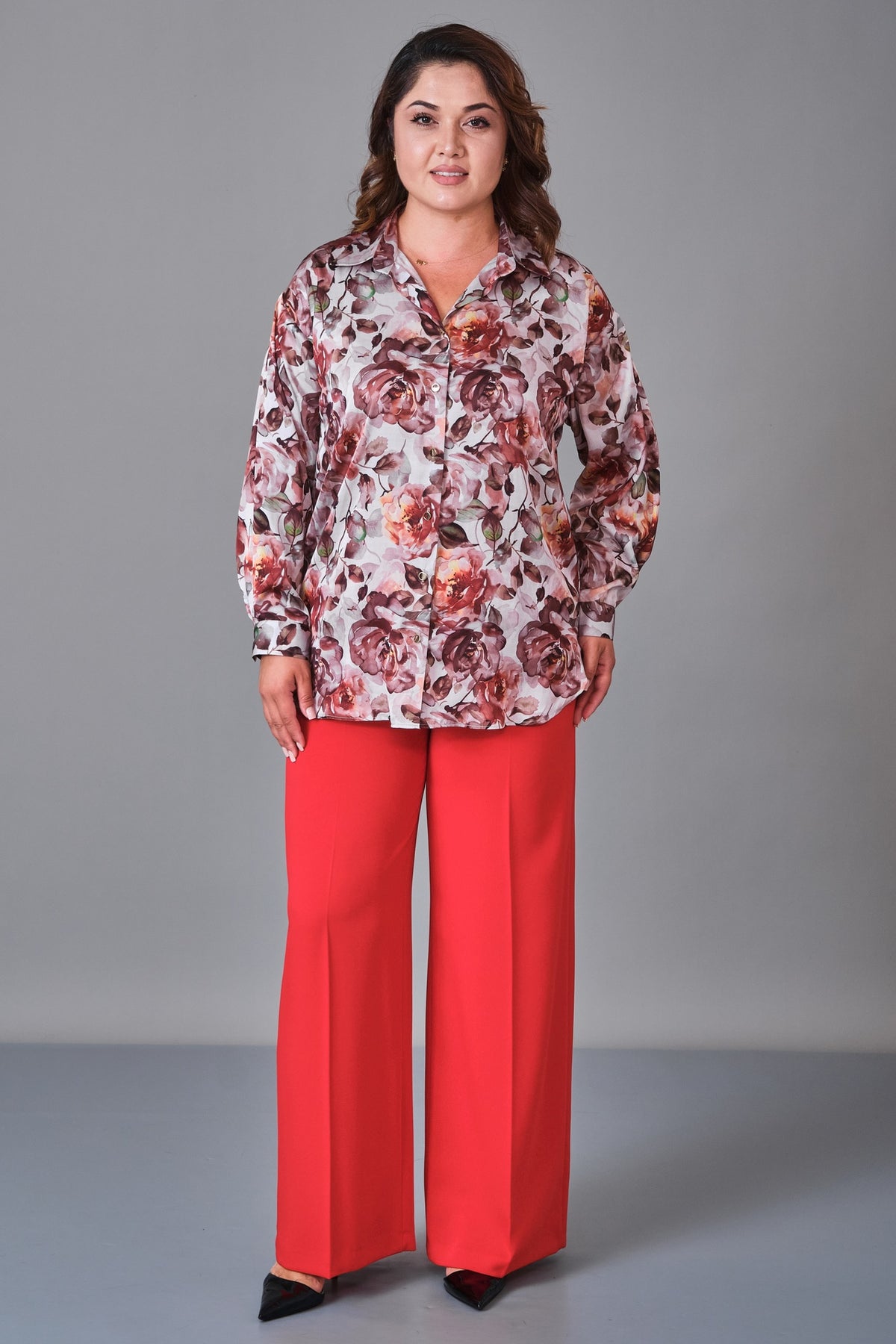 Selen - Plus Size Blouse (SLN27K160270) - 8690200238369