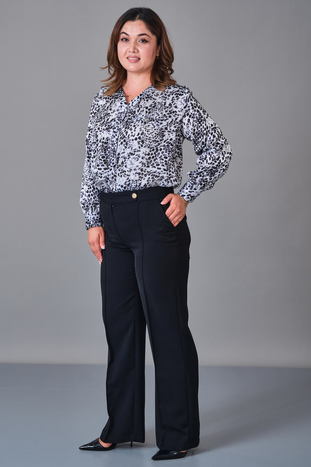 Selen - Plus Size Trousers (SLN27K11889)